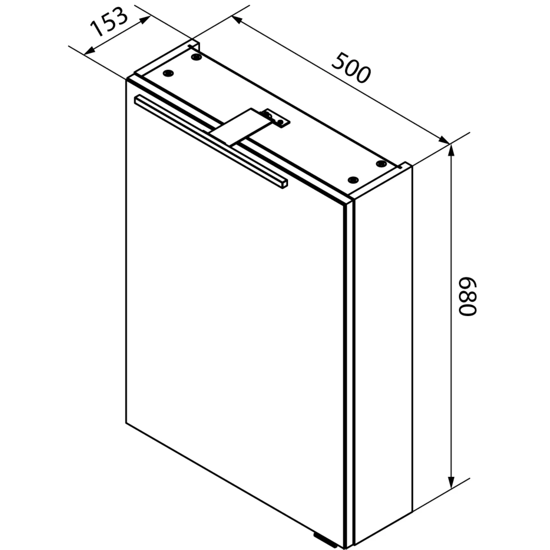 FACKELMANN SBC B.PARIS Gäste WC Waschtisch Set mit Spiegelschrank 55 cm breit, Grau, Türanschlag links