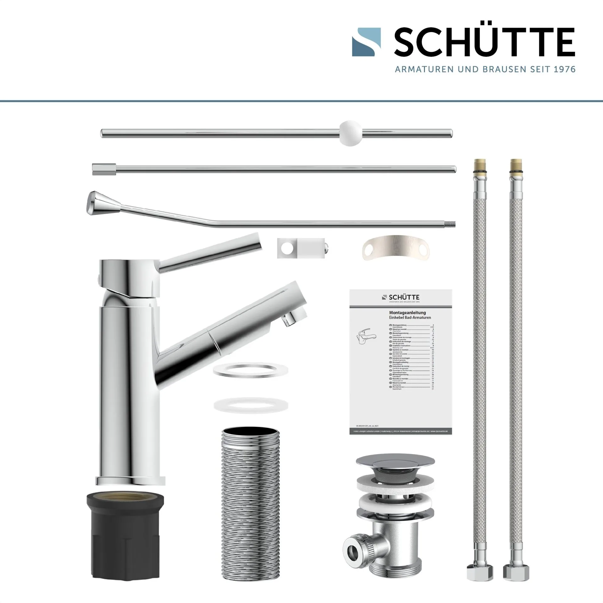 SCHÜTTE CORNWALL Waschtischarmatur, Chrom