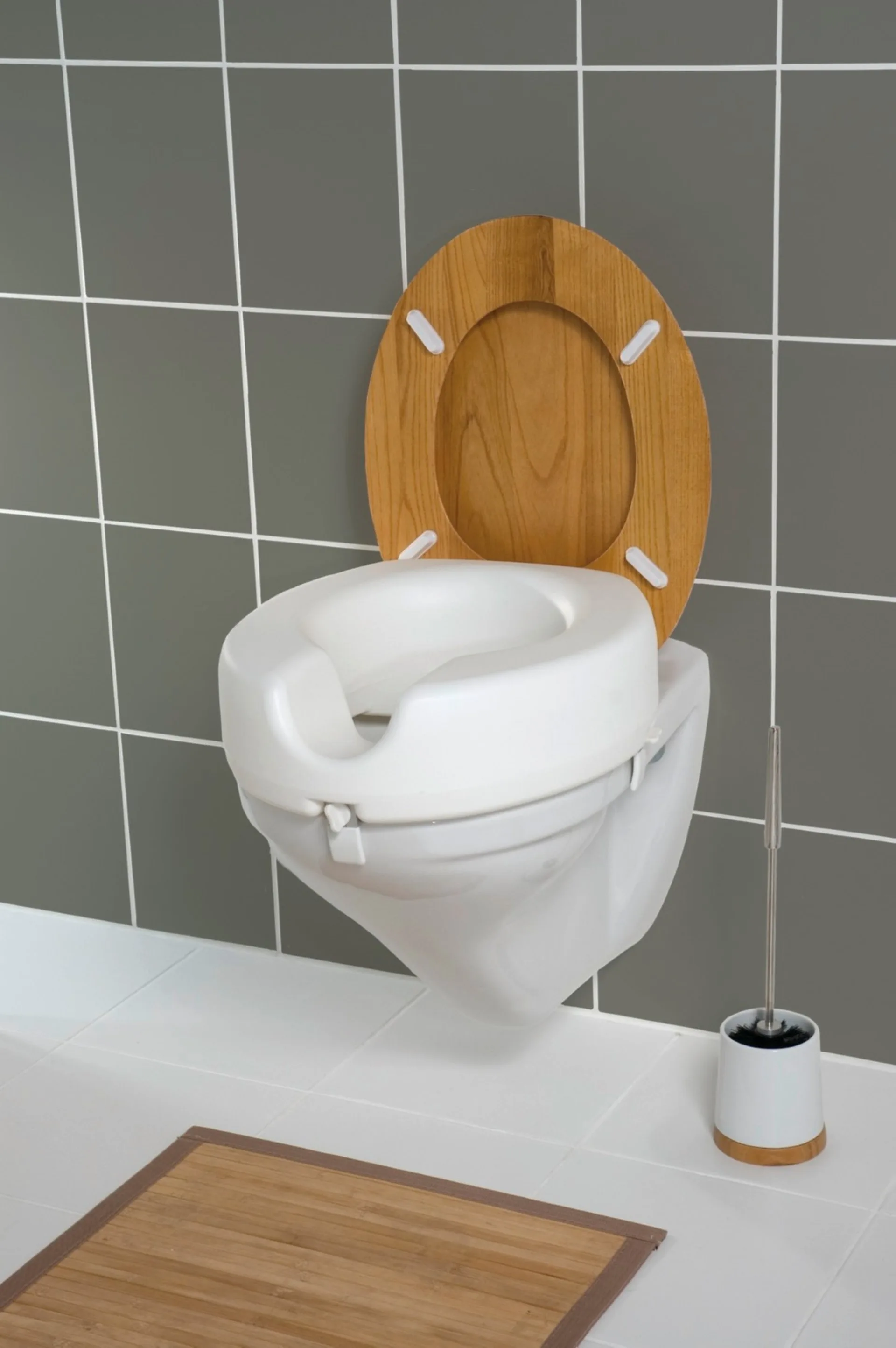 WENKO SECURA WC Sitz-Erhöhung, Weiß, 150 kg Tragkraft