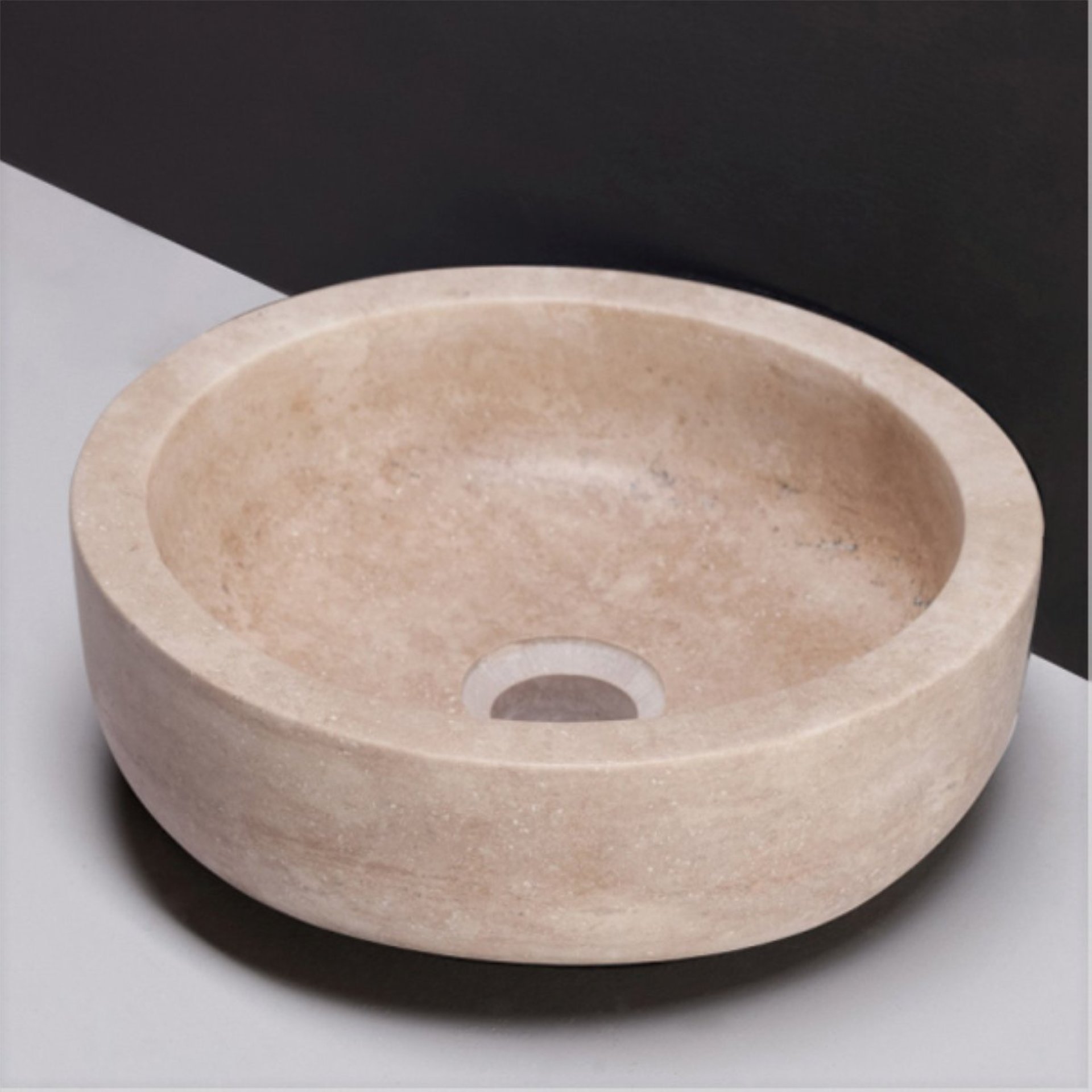 Waschbecken Naturstein VERONA XS (30 cm) Travertin, 100365