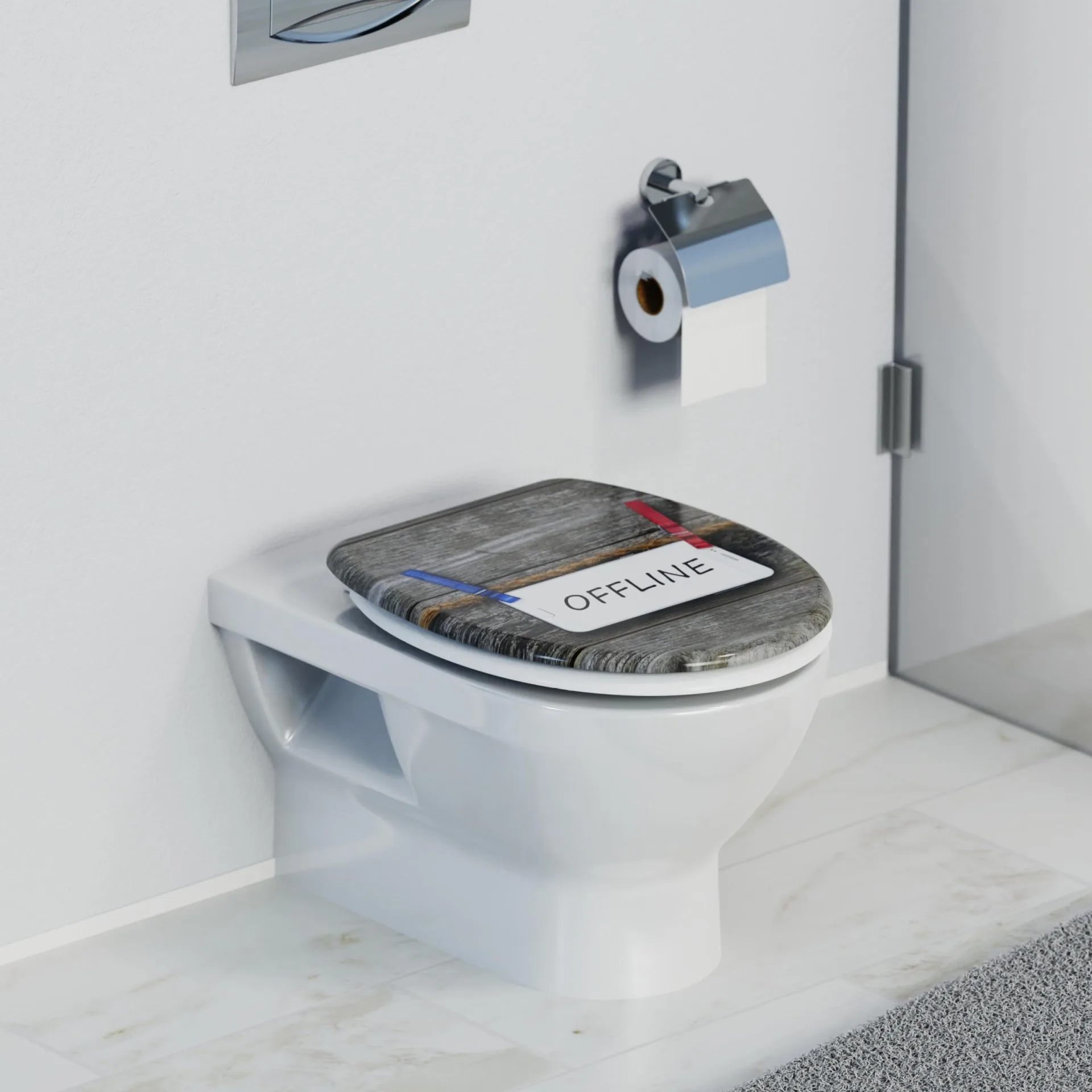 SCHÜTTE OFFLINE WC-Sitz, Kunststoff, mit Absenkautomatik