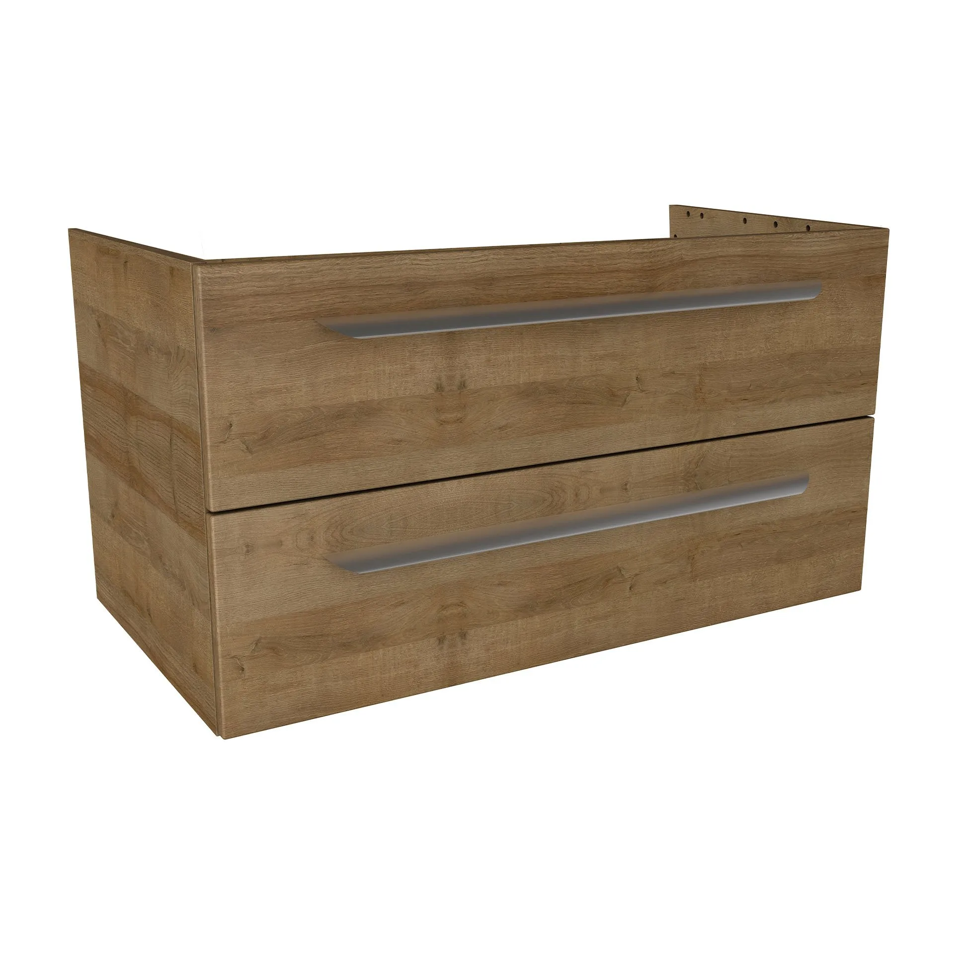 LANZET M9 Waschbeckenunterschrank 90 cm breit, Braun hell
