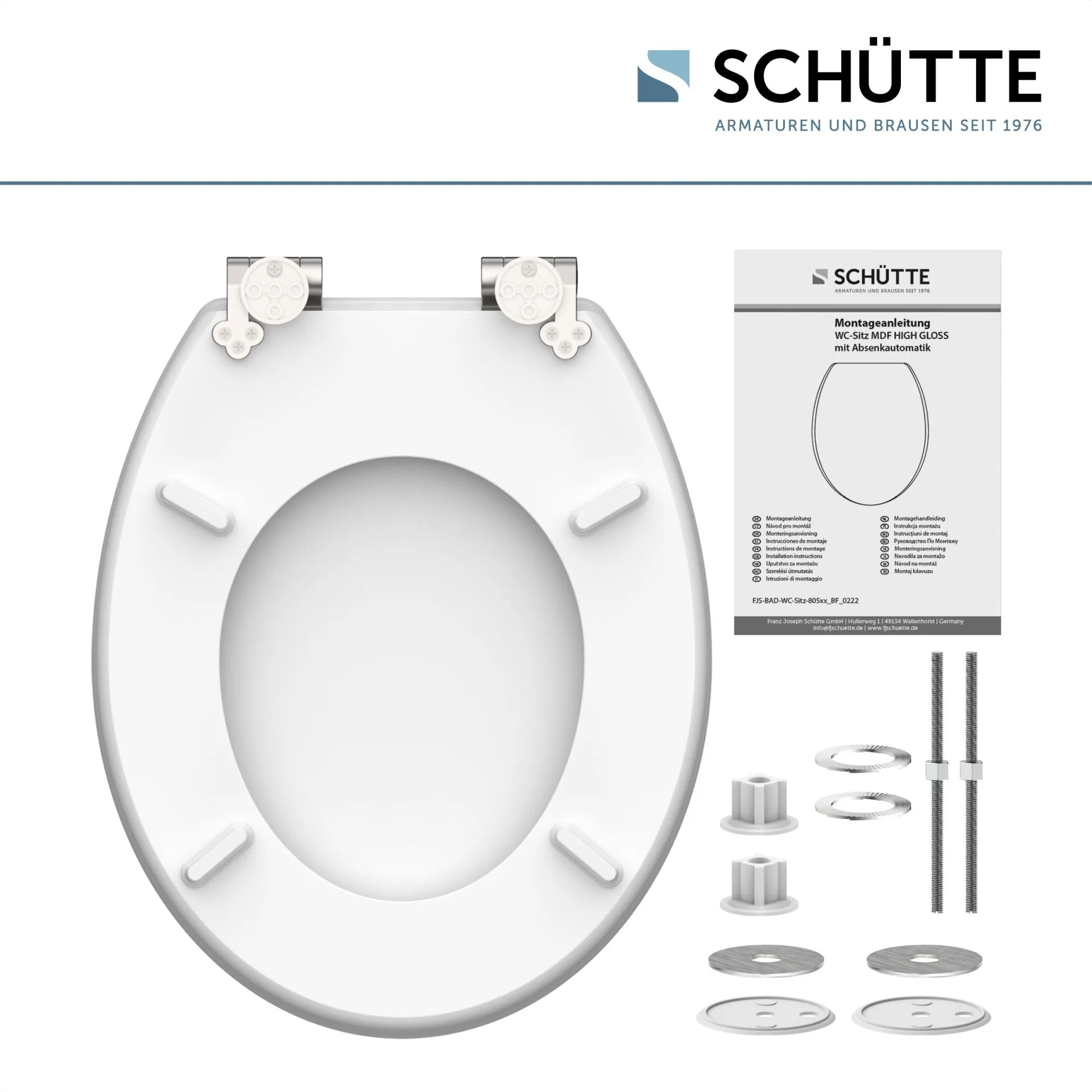 SCHÜTTE FLOWERS AND WOOD WC-Sitz, MDF HG, mit Absenkautomatik