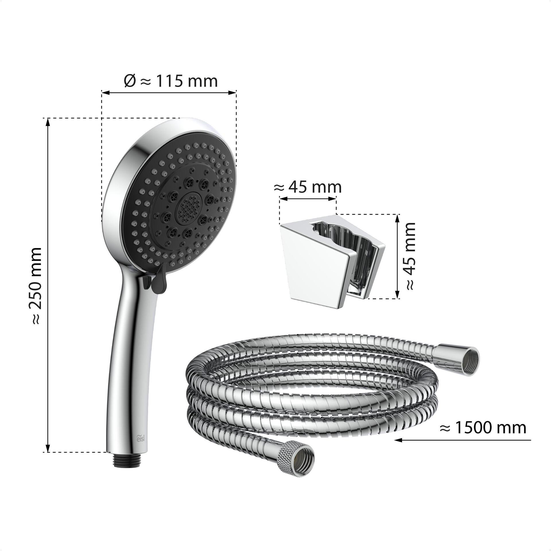 EISL SPEED Handbrause-Set, Chrom