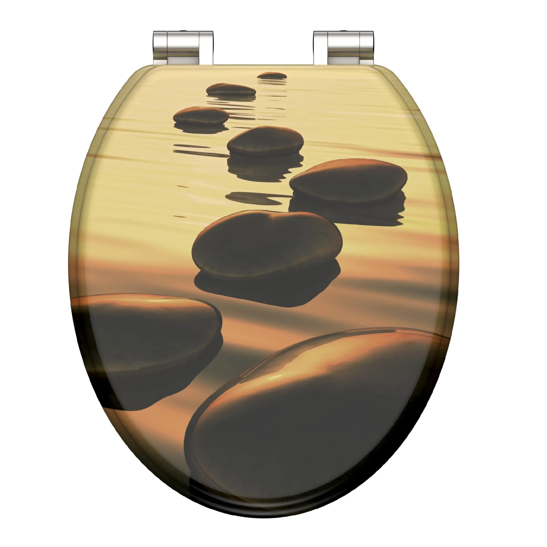 SCHÜTTE SEA STONE WC-Sitz, MDF, mit Absenkautomatik
