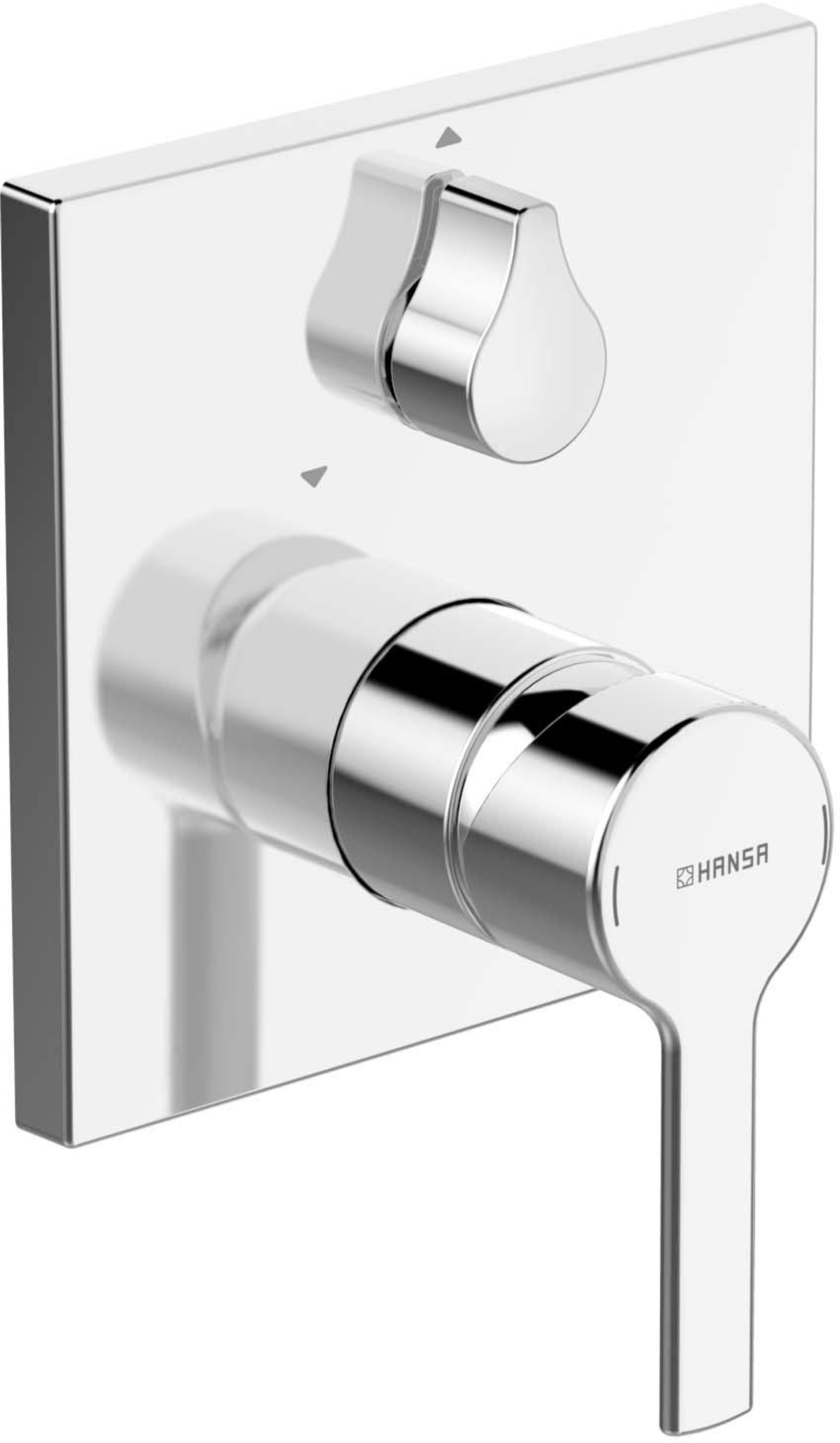 HANSA HANSARONDA Badewannenarmatur, Chrom, eckig, Unterputz