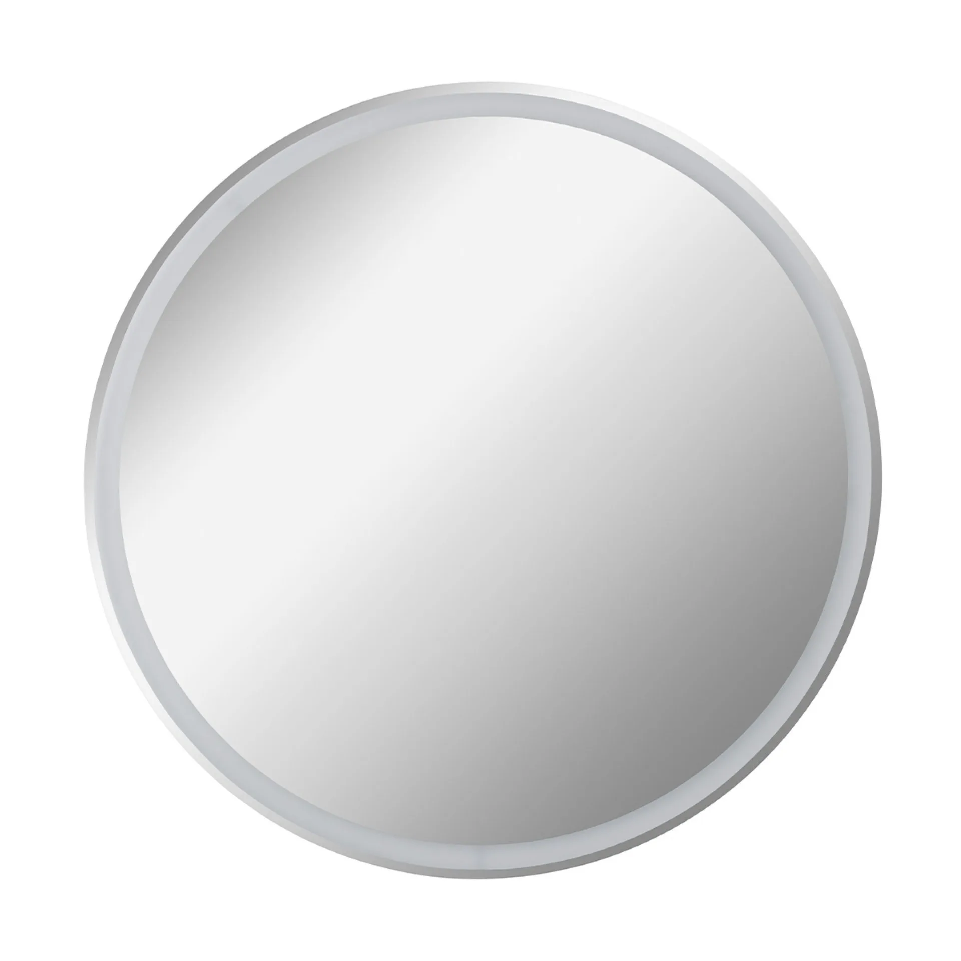 FACKELMANN LUNA Badmöbel Set 5-teilig 80 cm breit, Anthrazit, Waschbecken Glas Weiß + LED Spiegel + Hochschrank + Waschbeckenbeleuchtung