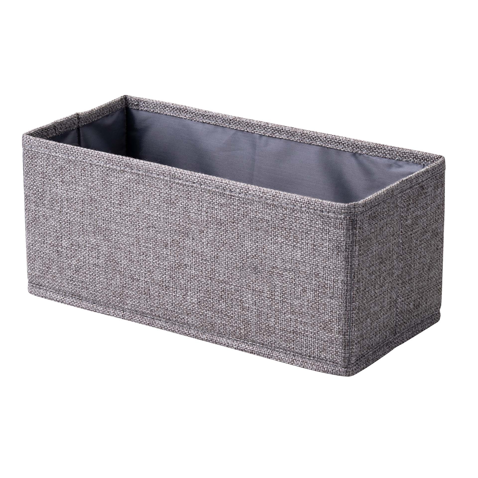 Fackelmann Aufbewahrungskorb 28 cm, Grau, faltbar