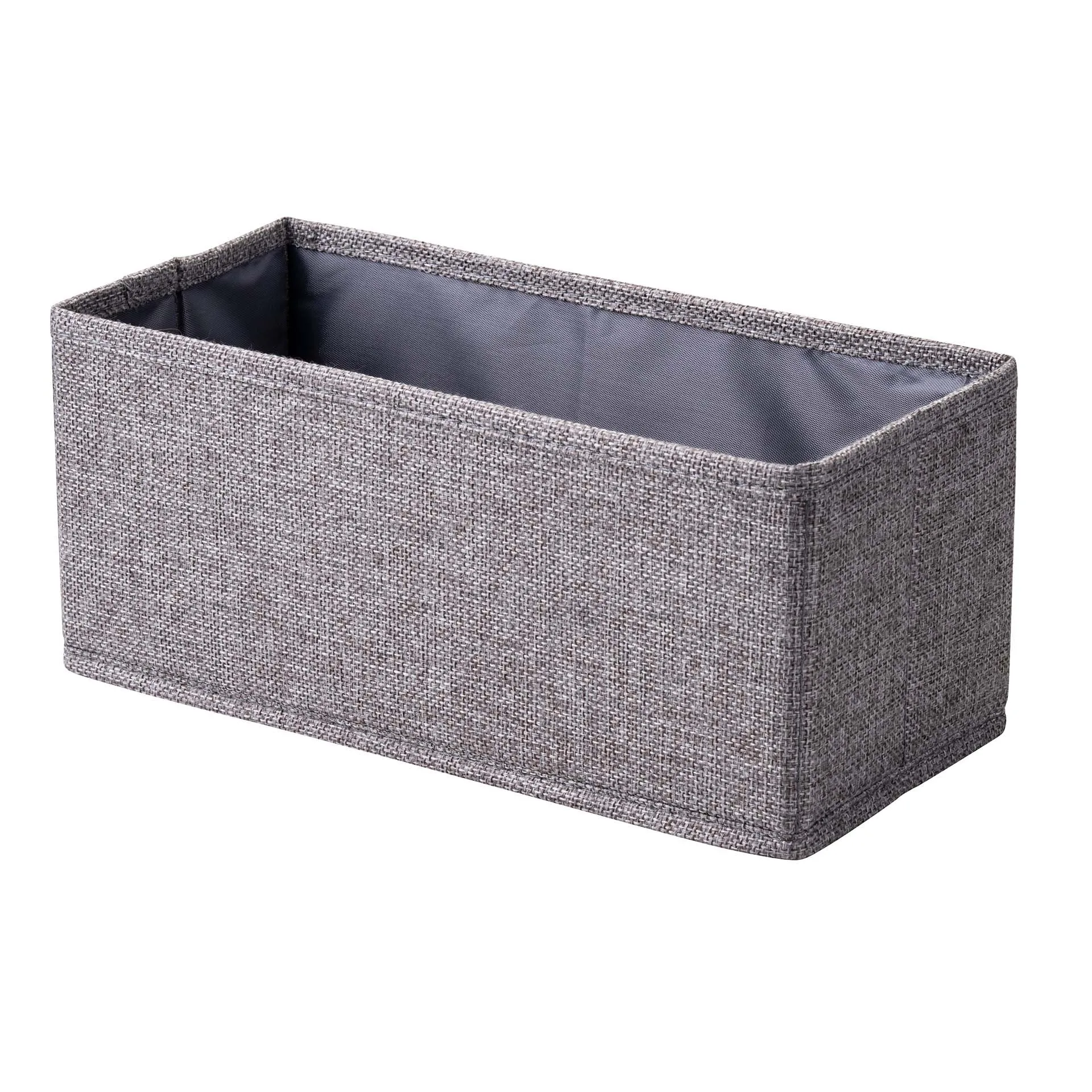 FACKELMANN Aufbewahrungskorb 28 cm breit, Grau, faltbar