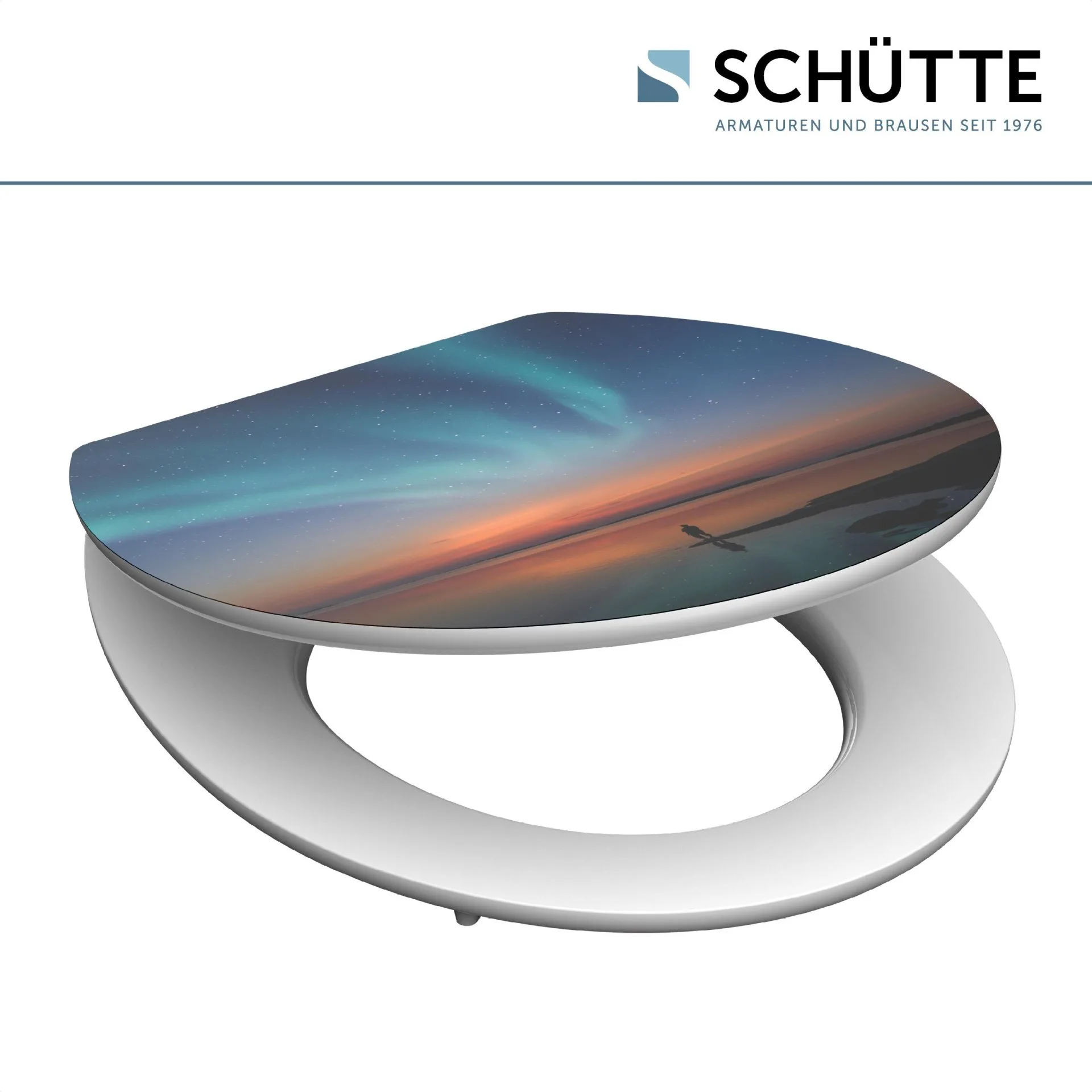 SCHÜTTE POLAR LIGHTS WC-Sitz, MDF HG, mit Absenkautomatik