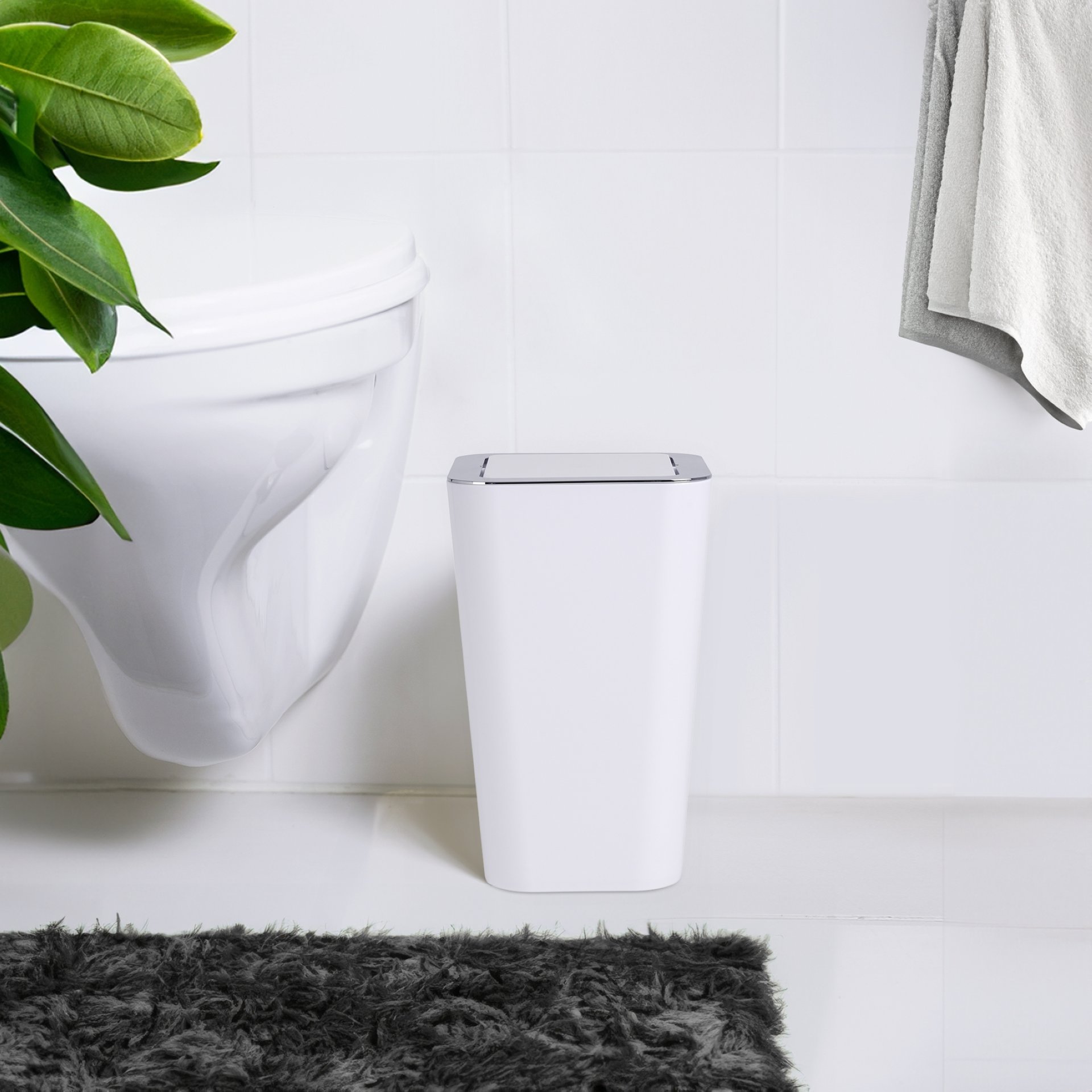 WENKO CANDY Kosmetikeimer 6 Liter, Weiß