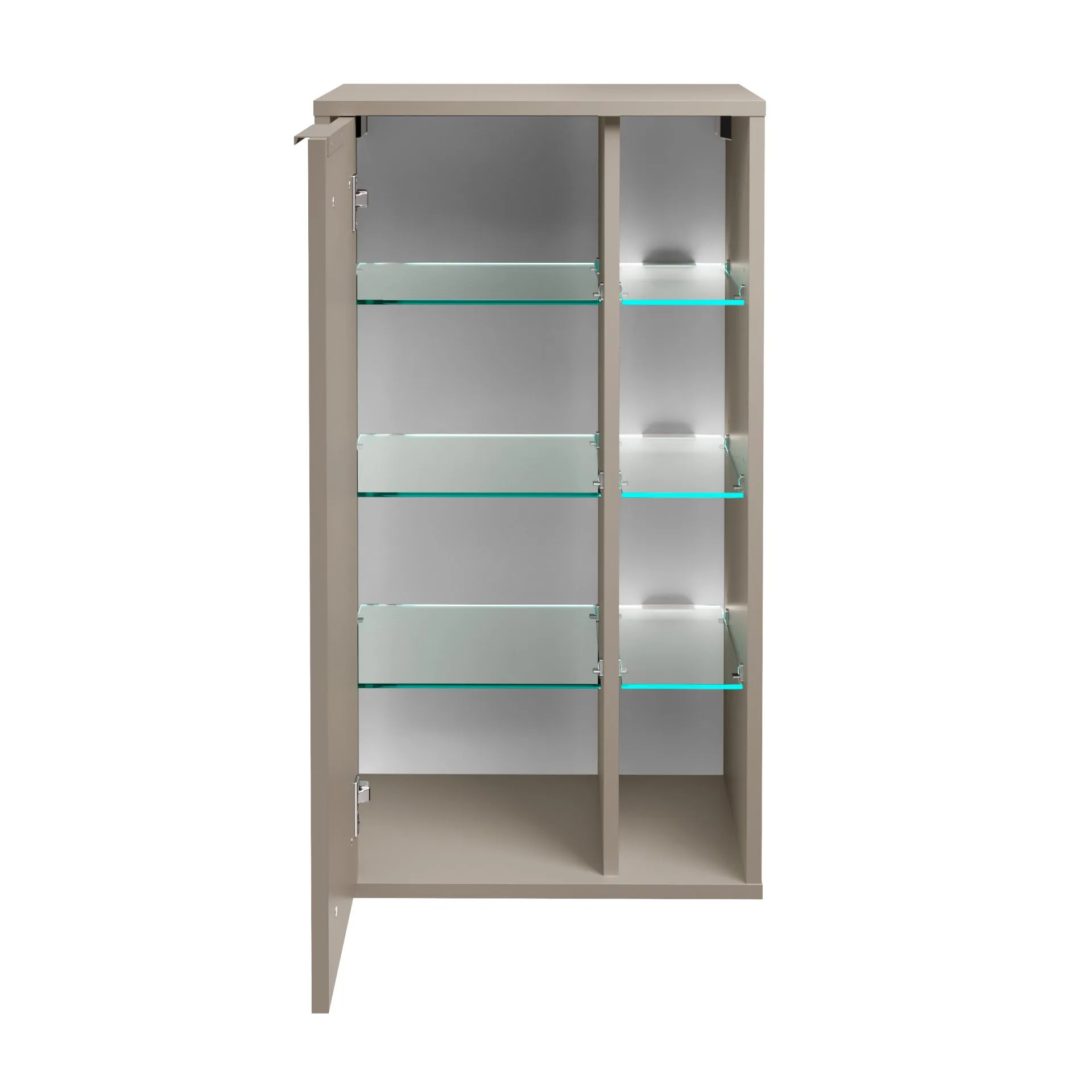FACKELMANN B.PARIS Midischrank 47 cm breit, Grau, Türanschlag links links