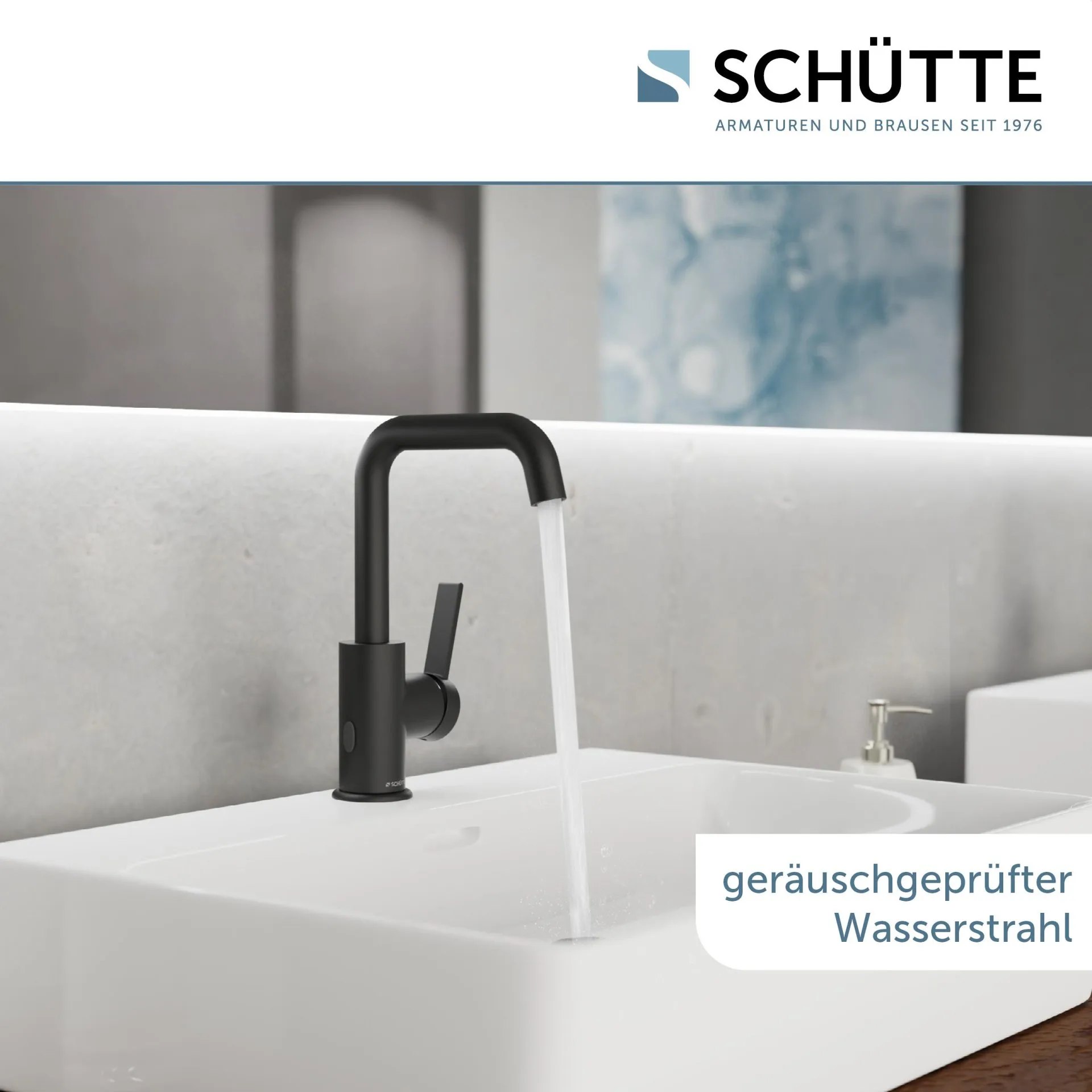 SCHÜTTE LOS ANGELES Waschtischarmatur, Schwarz matt, schwenkbar