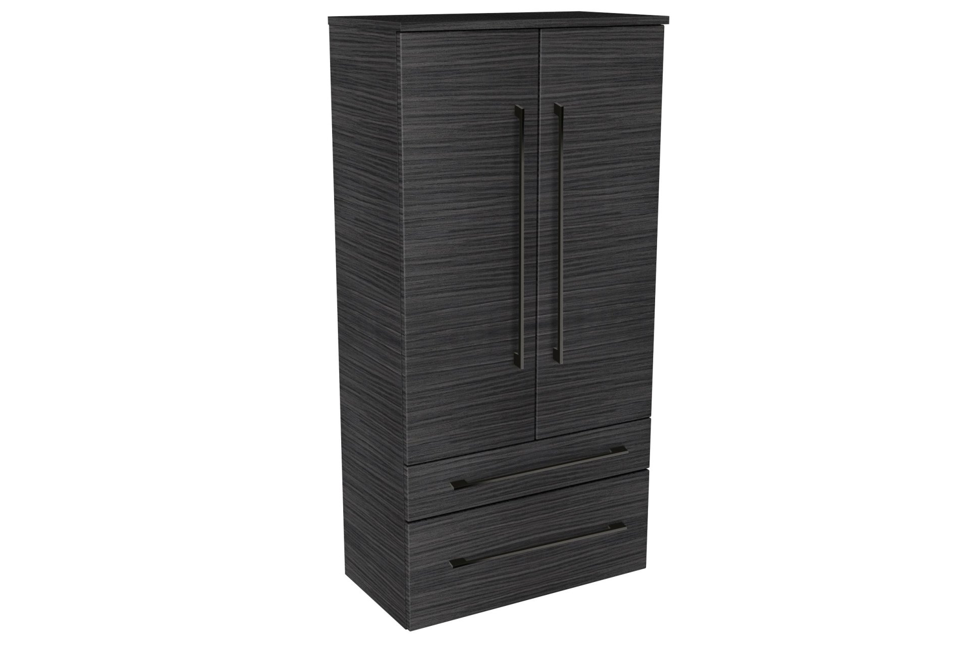 Lanzet Midischrank 60 cm, Schwarz