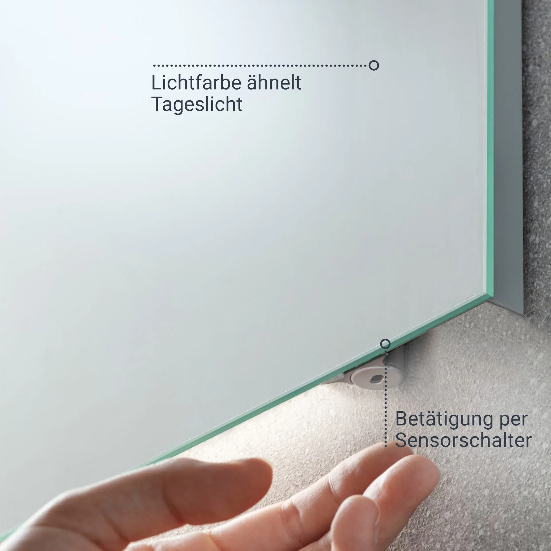 FACKELMANN B.BRILLANT LED Spiegel 110 cm breit