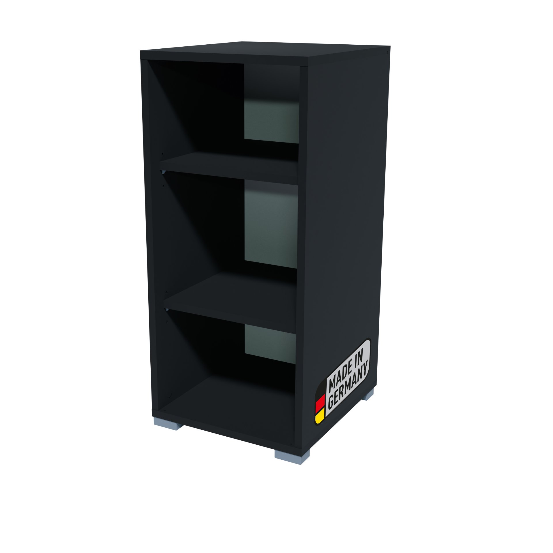 BADEDU VEER Regal 35 cm breit, Anthrazit, 3 Fächer