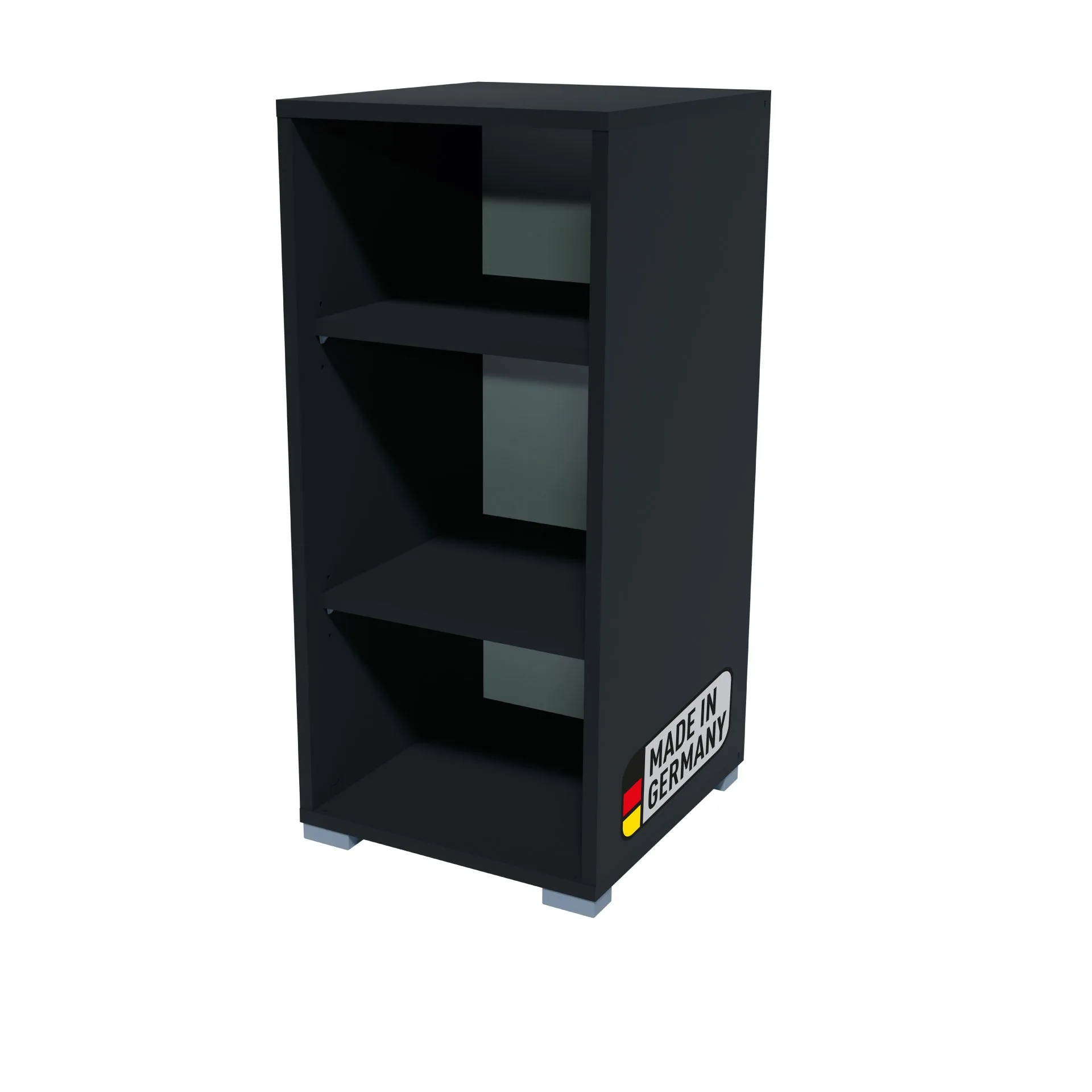 BADEDU VEER Regal 35 cm breit, Anthrazit, 3 Fächer