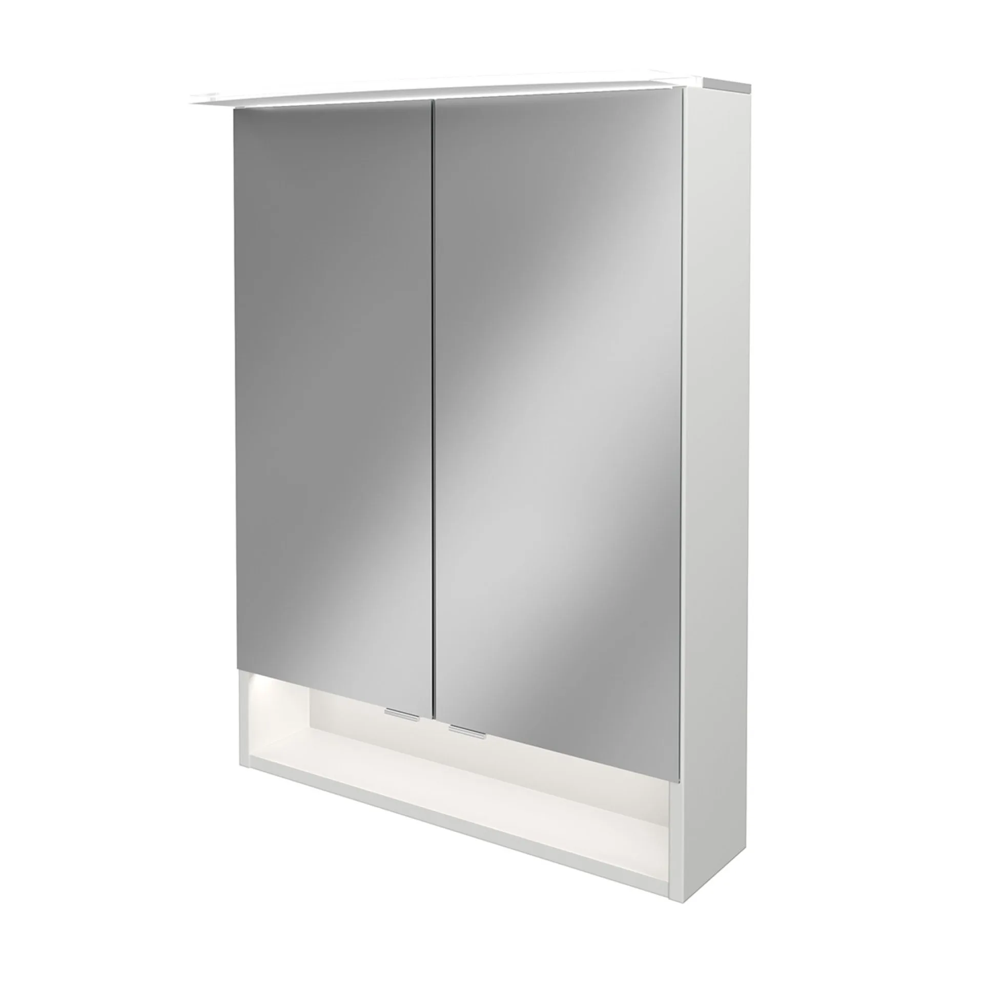 FACKELMANN B.STYLE LED Spiegelschrank 60 cm breit, Weiß