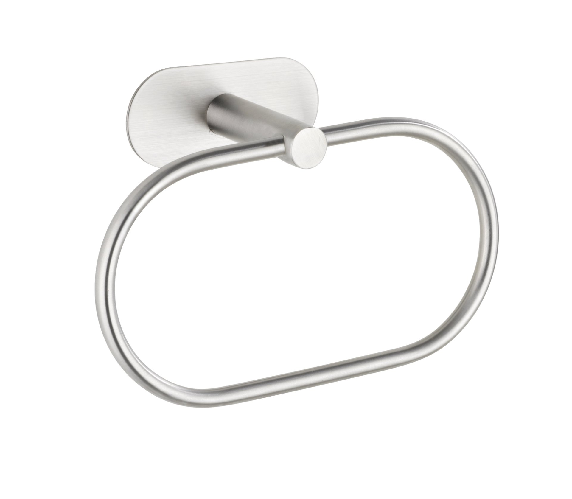 WENKO OREA Handtuchhalter, Chrom matt, Edelstahl rostfrei, Befestigen ohne Bohren