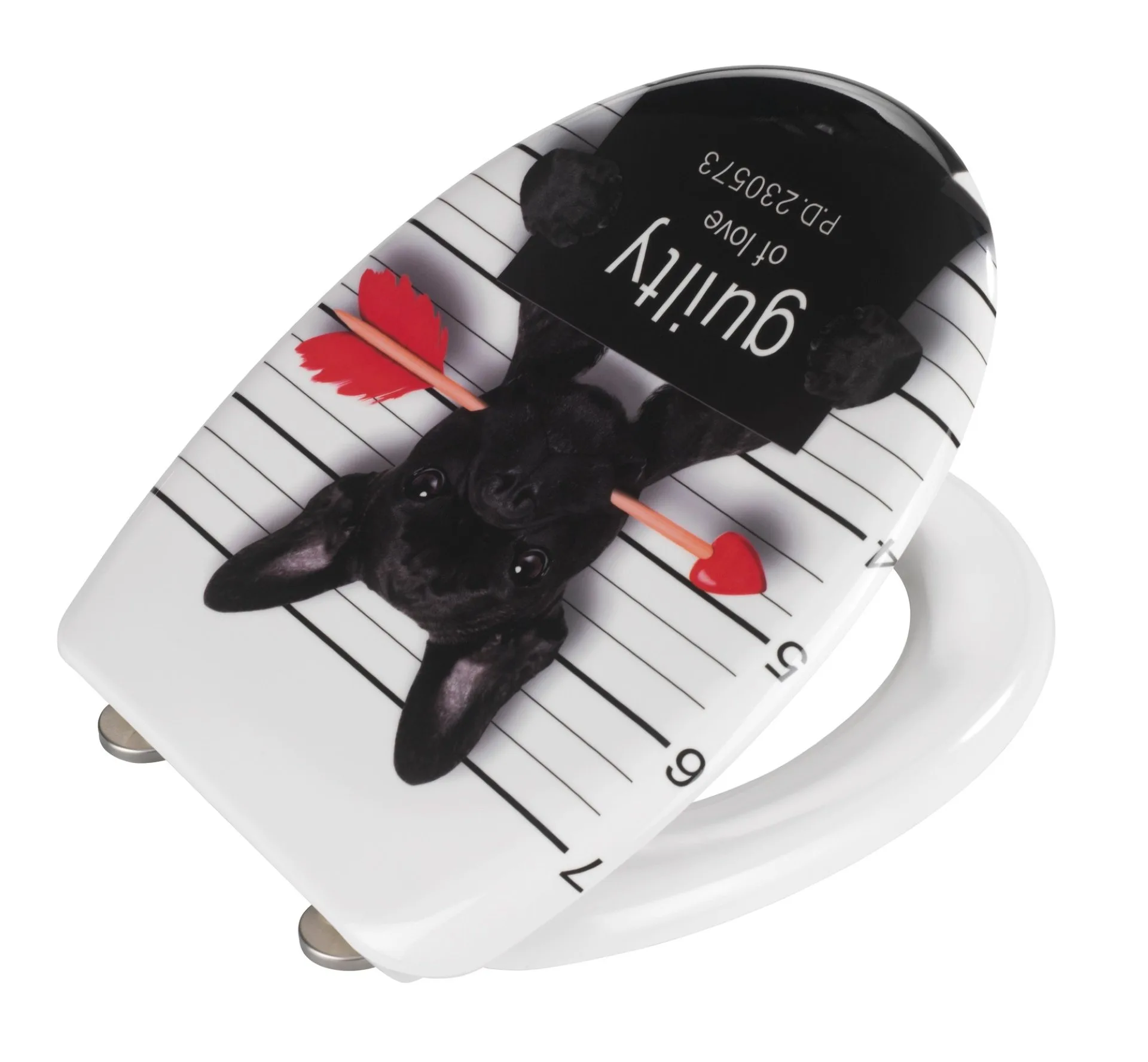 WENKO GUILTY DOG WC-Sitz, Duroplast, mit Absenkautomatik