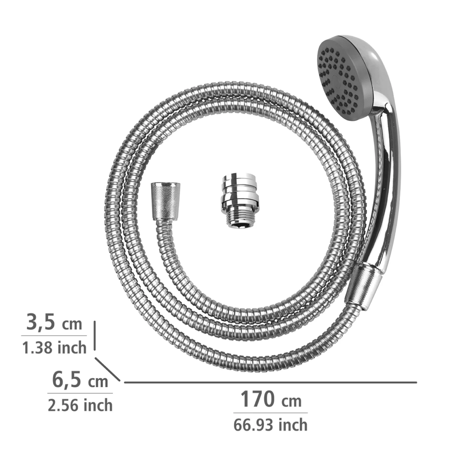 WENKO Handbrause Waschbecken 150 cm, Chrom