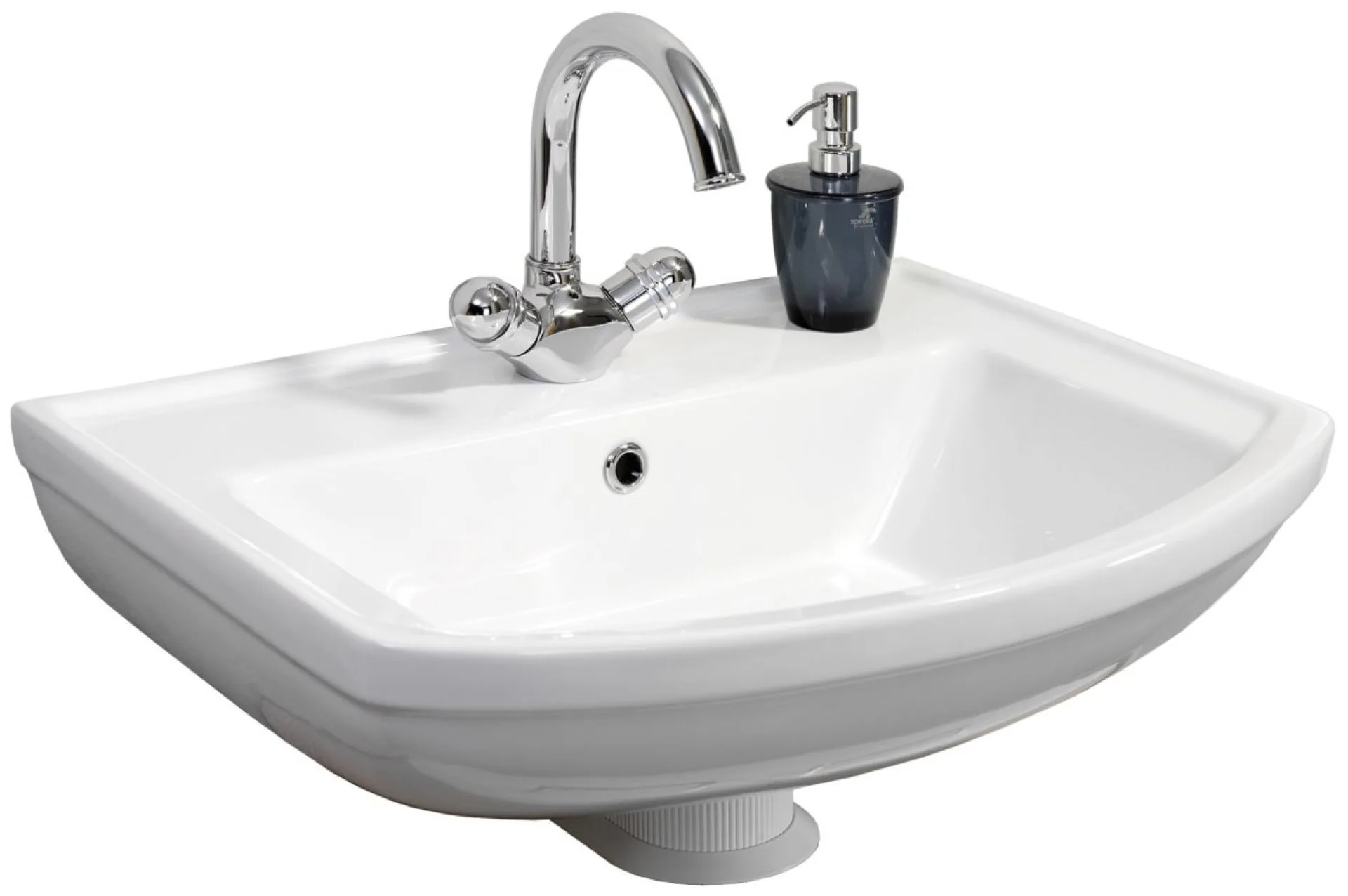 FACKELMANN STAR Waschbecken, 60 cm breit, Weiß, Keramik