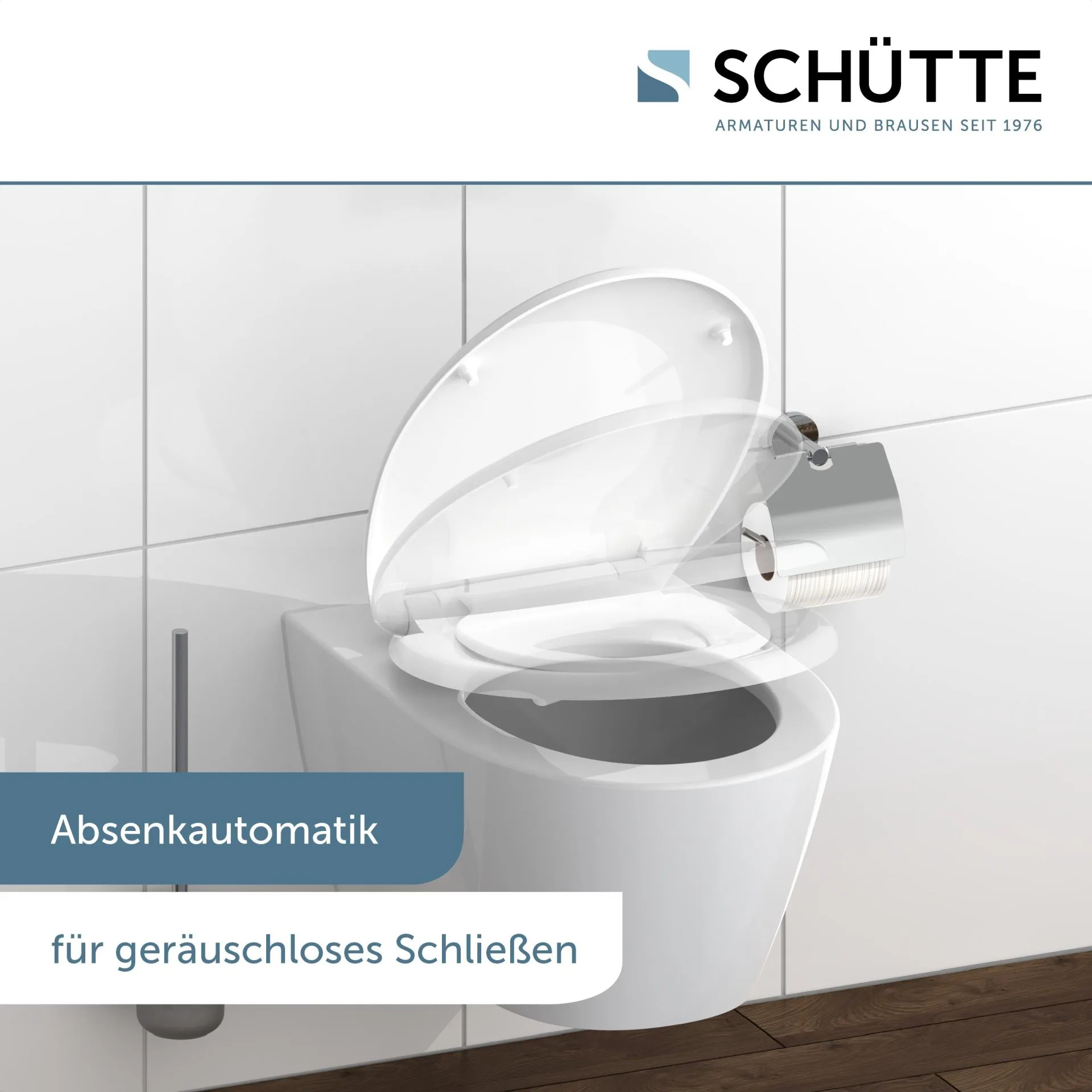 SCHÜTTE FAMILY WHITE WC-Sitz, Kunststoff, mit Absenkautomatik und Schnellverschluss