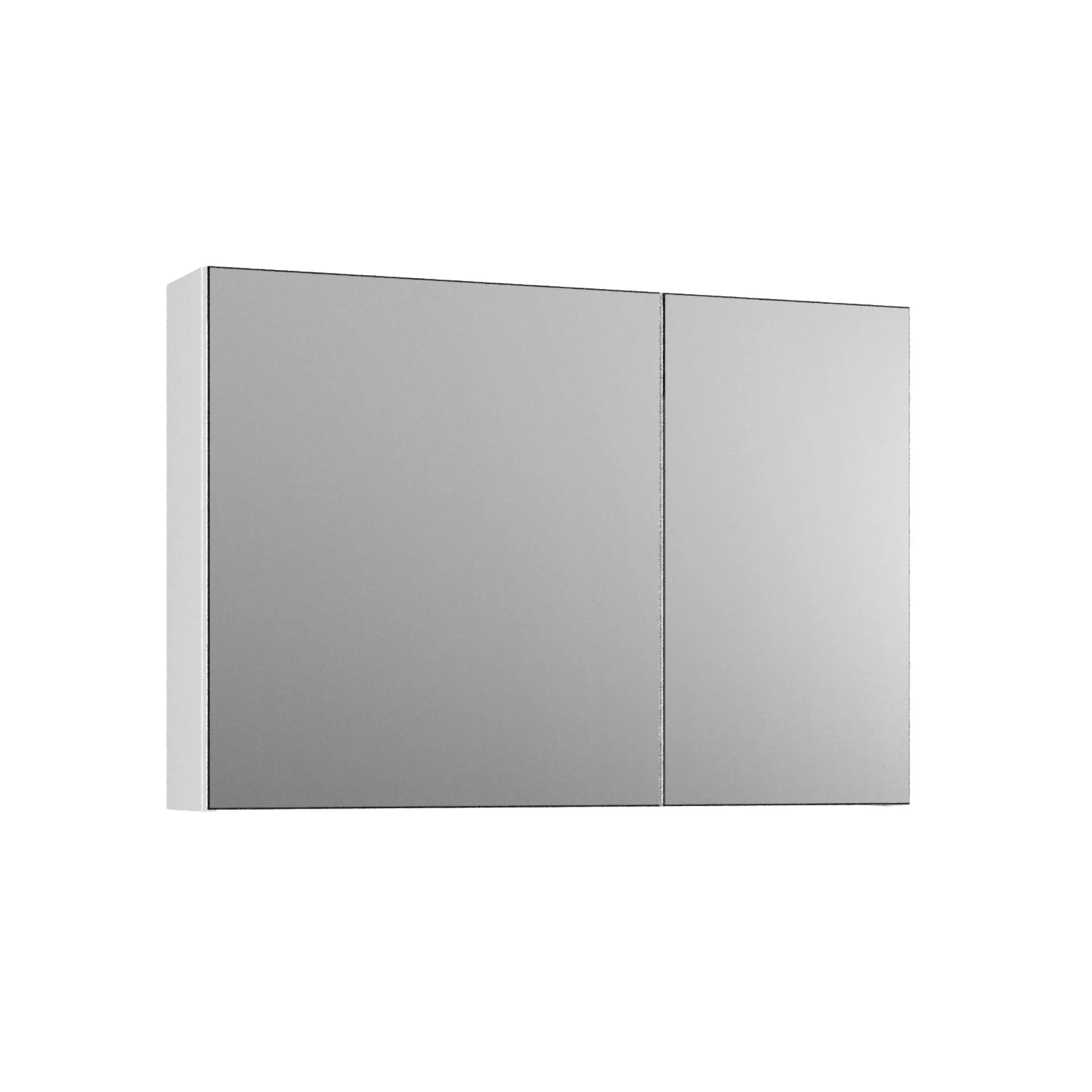 BADEDU GERS Spiegelschrank 80 cm breit, Weiß