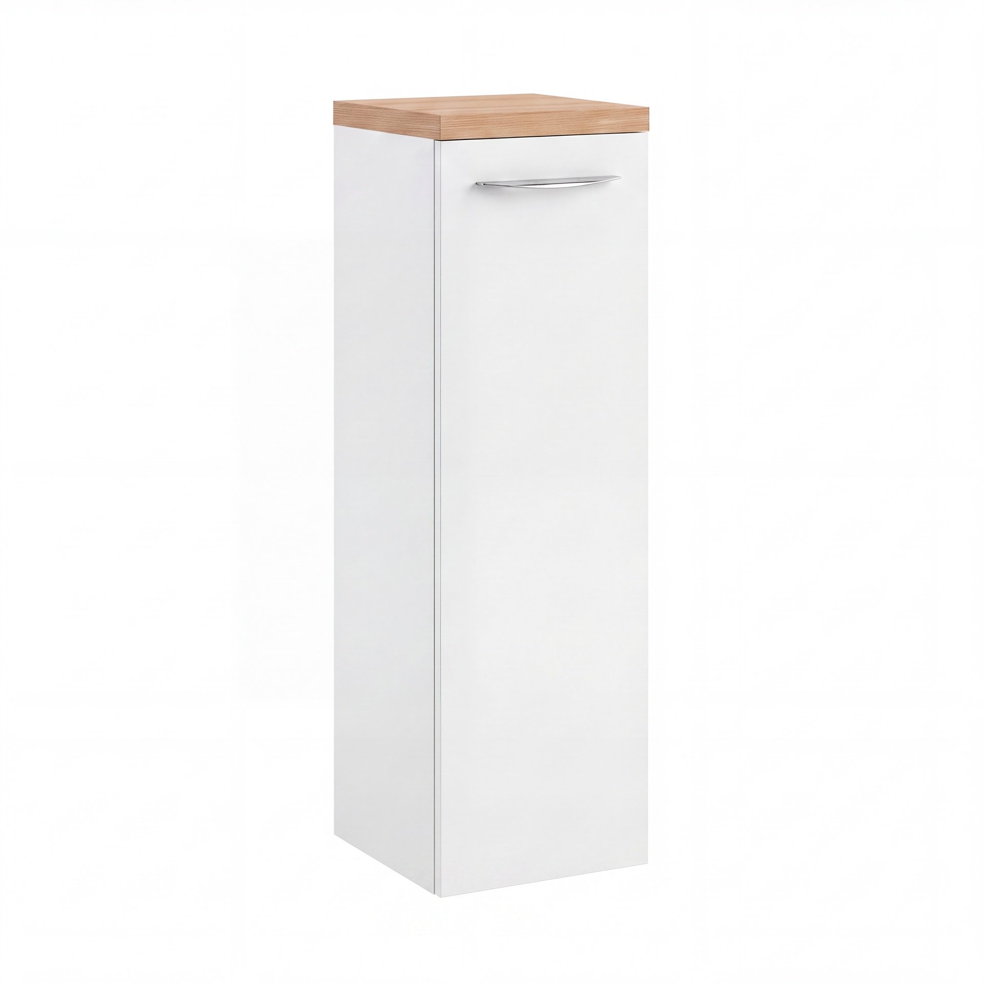 BADEDU OKA Midischrank 33 cm breit, Weiß