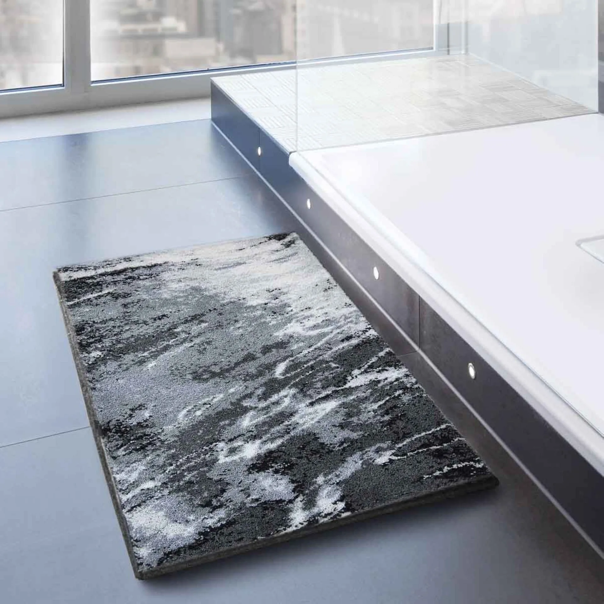 GRUND MAGMA Badematte 60 x 100 cm, Grau