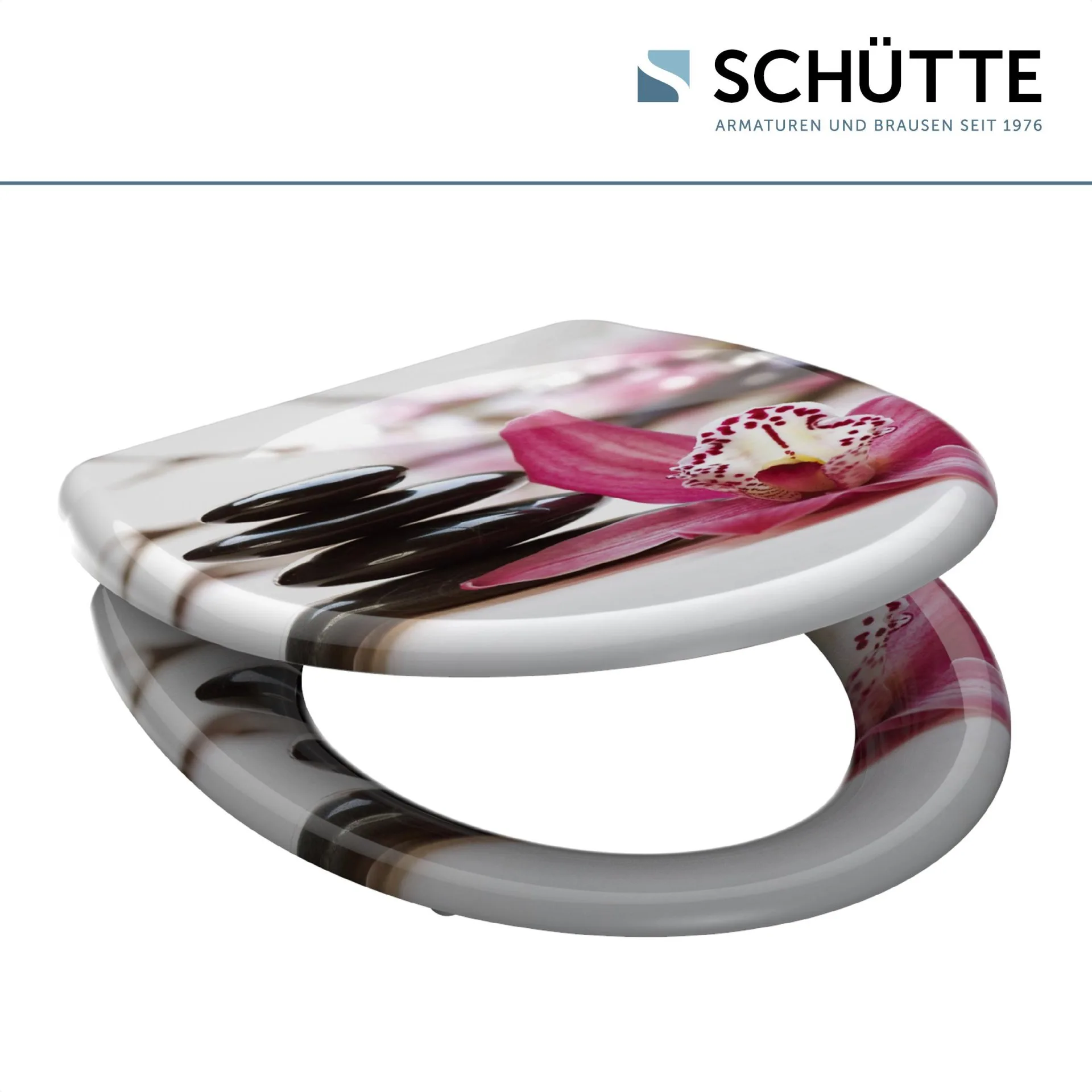 SCHÜTTE WELLYNESS WC-Sitz, Kunststoff, mit Absenkautomatik und Schnellverschluss