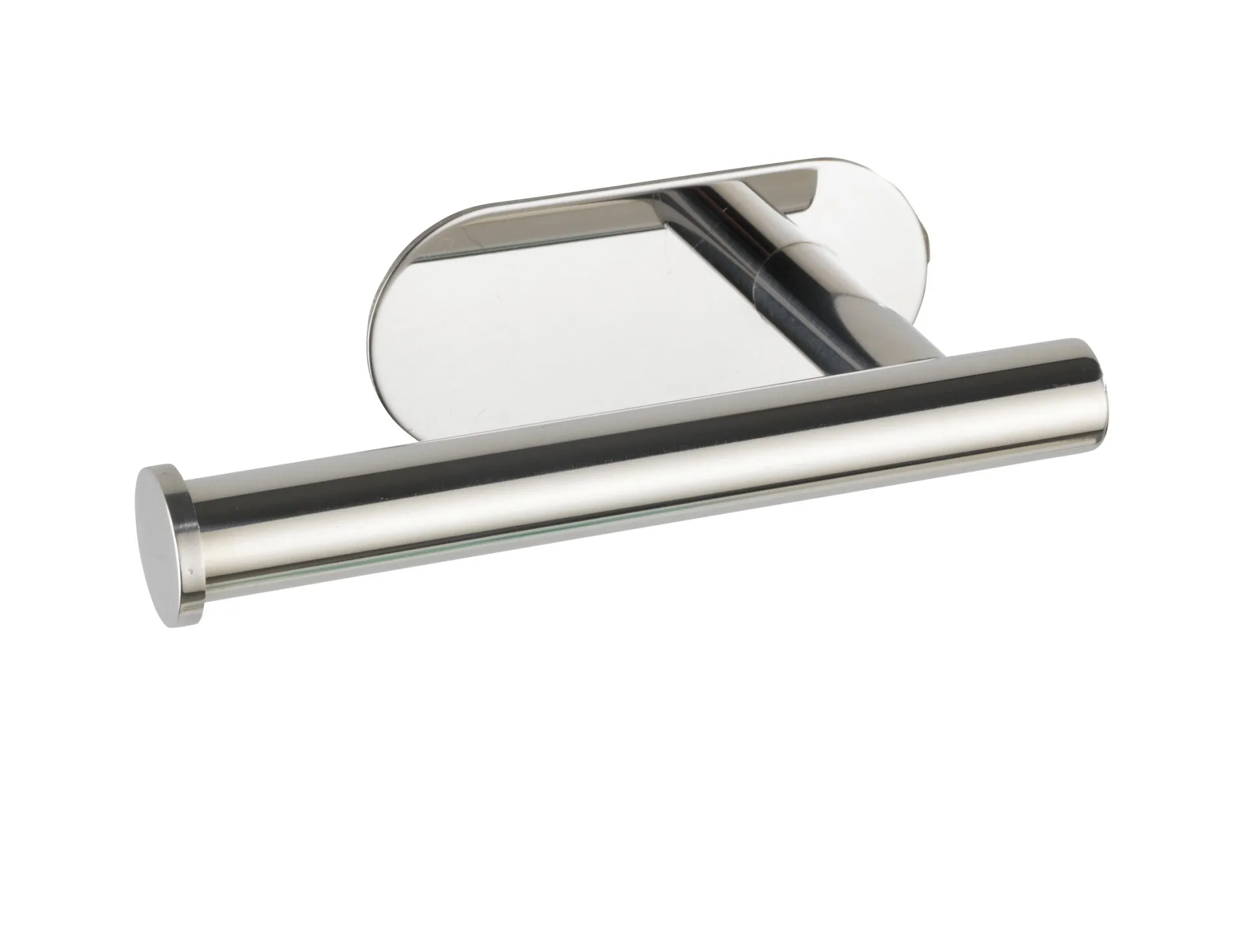 WENKO OREA Toilettenpapierhalter, Chrom glänzend, Befestigen ohne Bohren