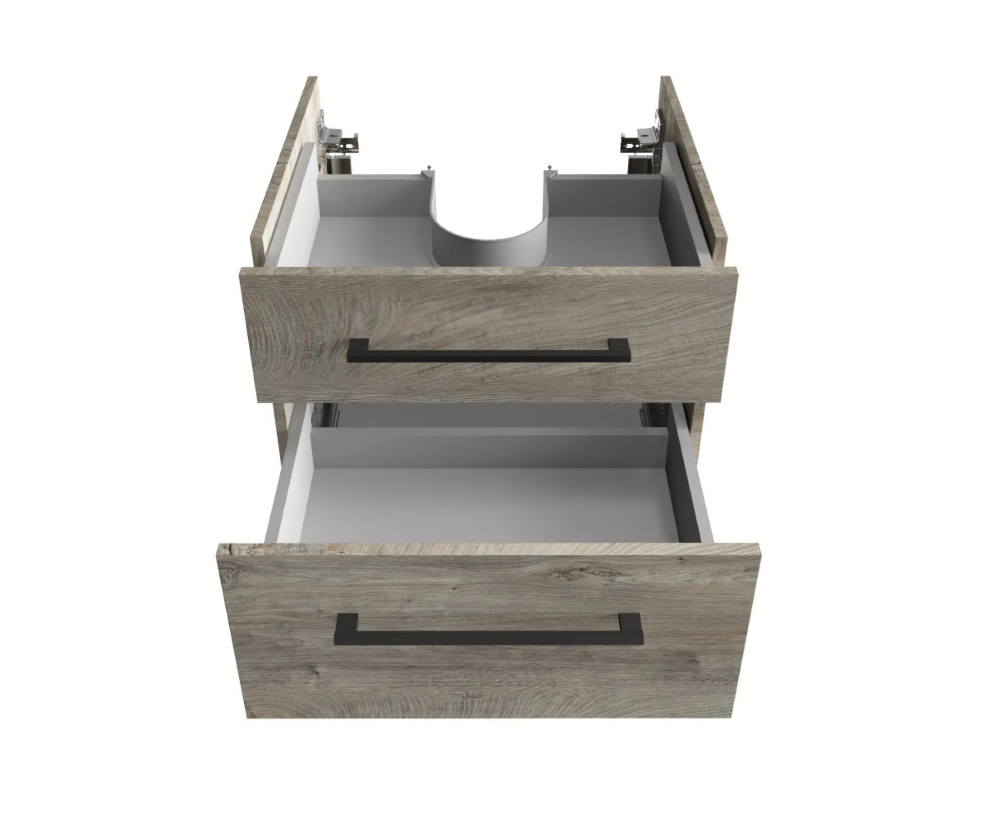 Fackelmann OXFORD Waschbeckenunterschrank 60 cm breit, Braun hell