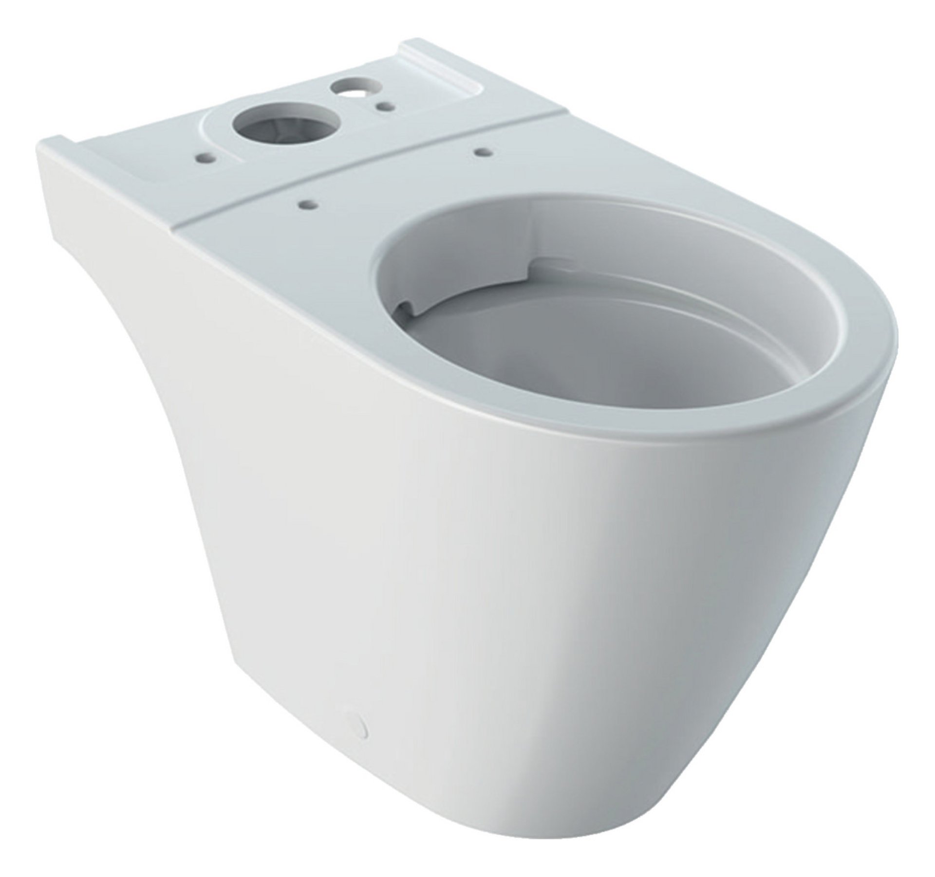 GEBERIT ICON Tiefspül-WC, Weiß, für Spülkasten, bodenstehend, spülrandlos, Keratect
