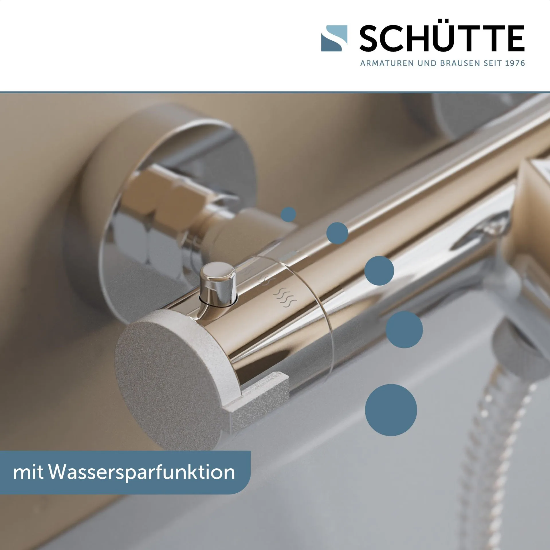 SCHÜTTE LONDON Badewannenthermostat, Chrom