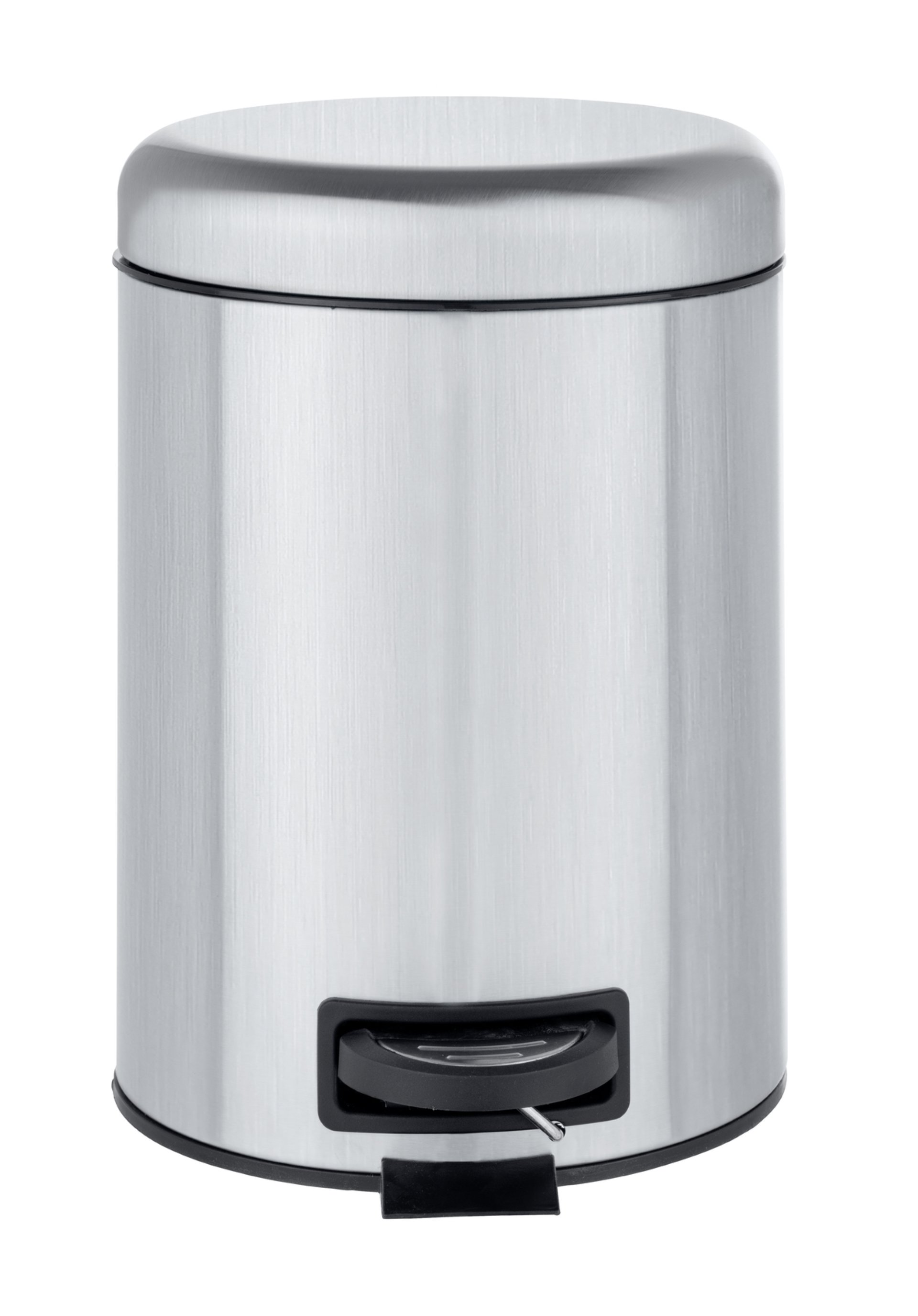 WENKO LEMAN Kosmetikeimer 5 Liter, Silber matt