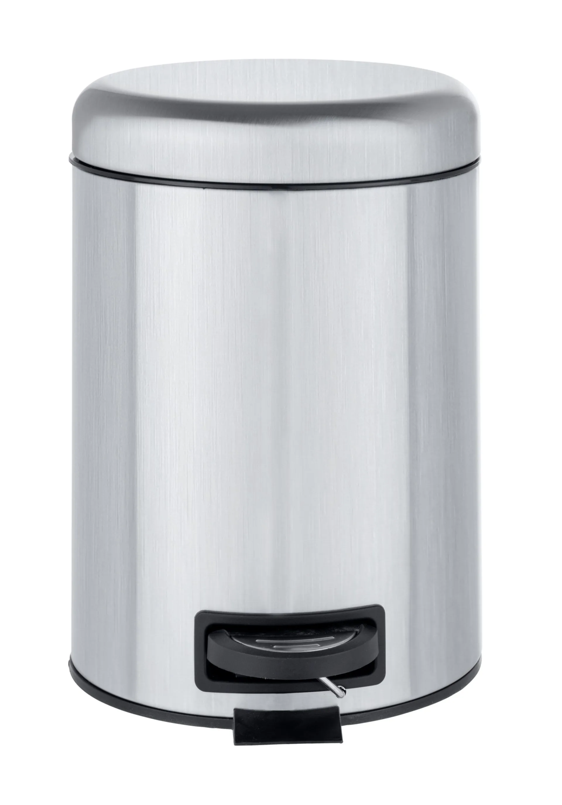 WENKO LEMAN Kosmetikeimer 5 Liter, Silber matt