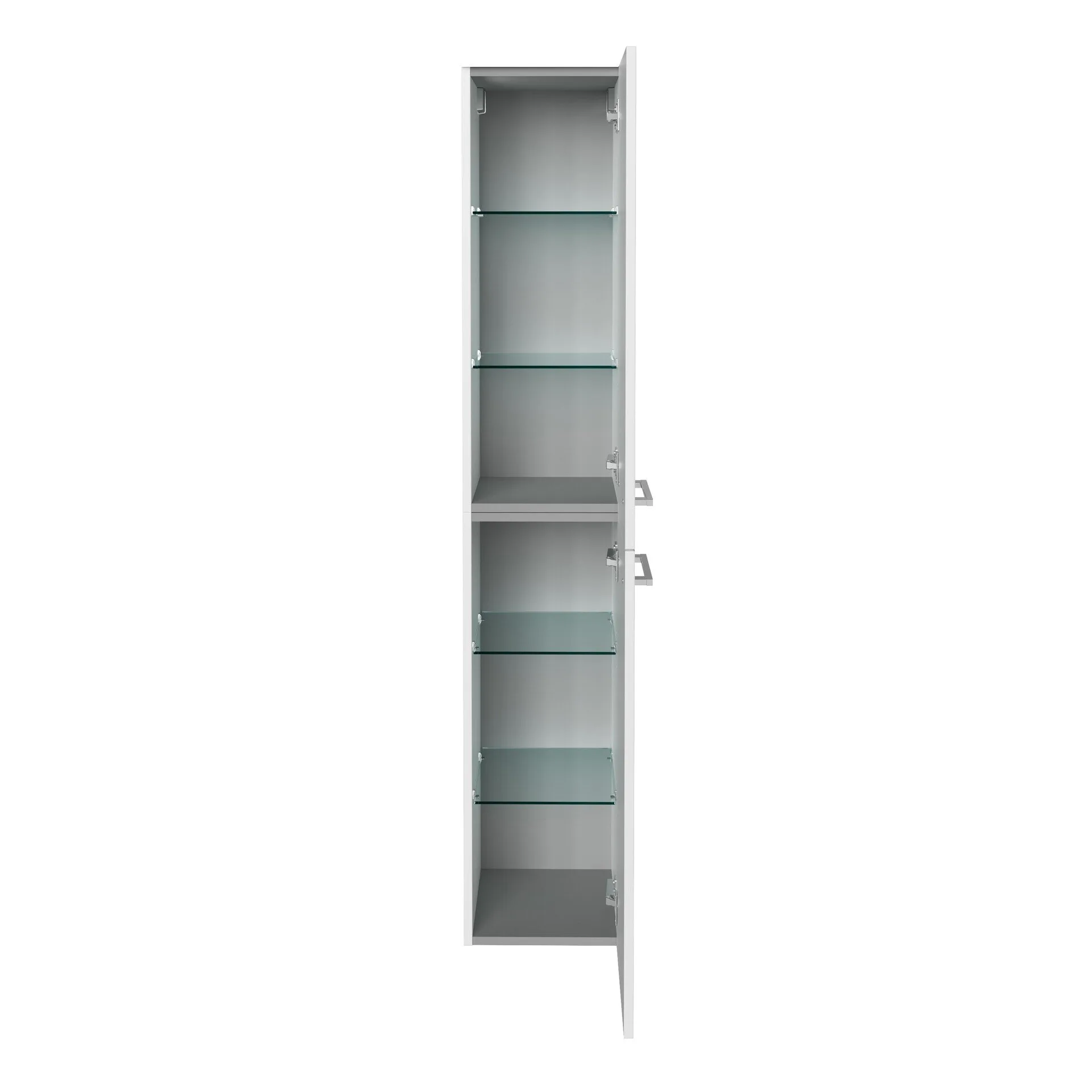 FACKELMANN B.ROUND Hochschrank 30 cm breit, Weiß, Türanschlag rechts
