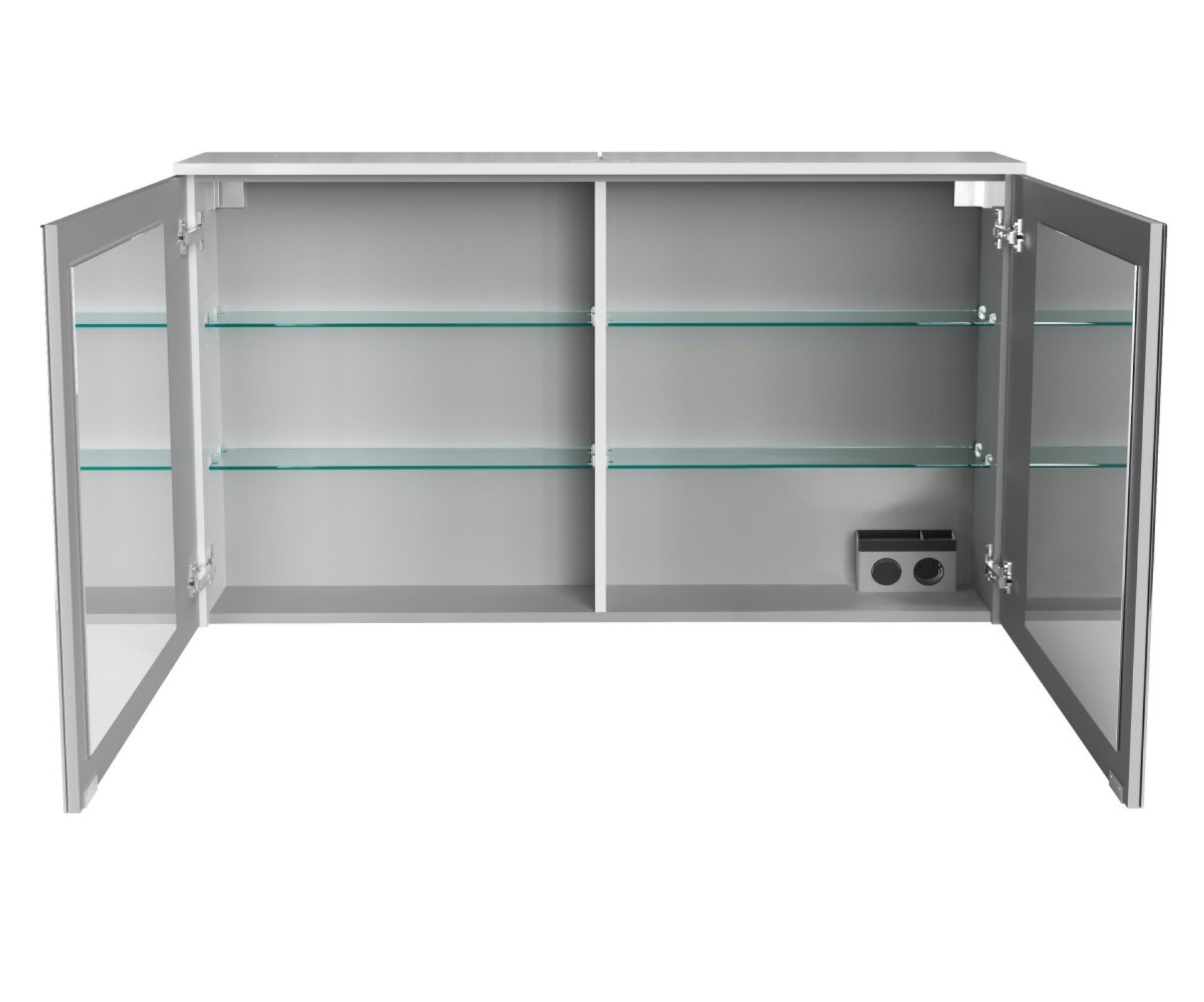 Fackelmann OXFORD LED Spiegelschrank 120 cm breit, Weiß