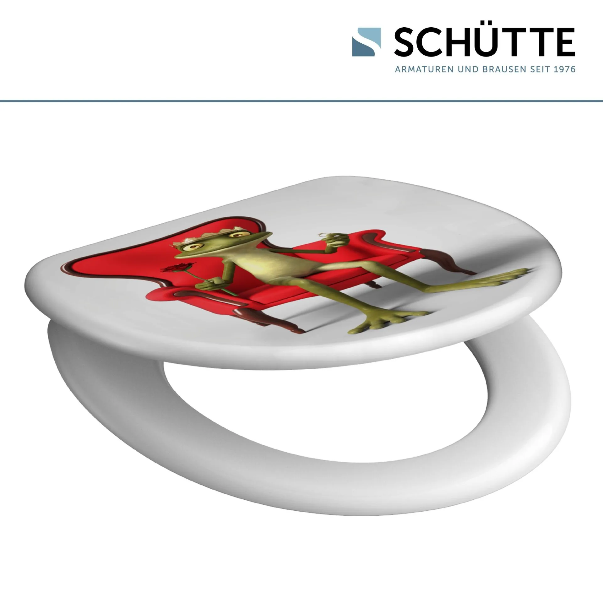 SCHÜTTE FROG KING WC-Sitz, Kunststoff, mit Absenkautomatik