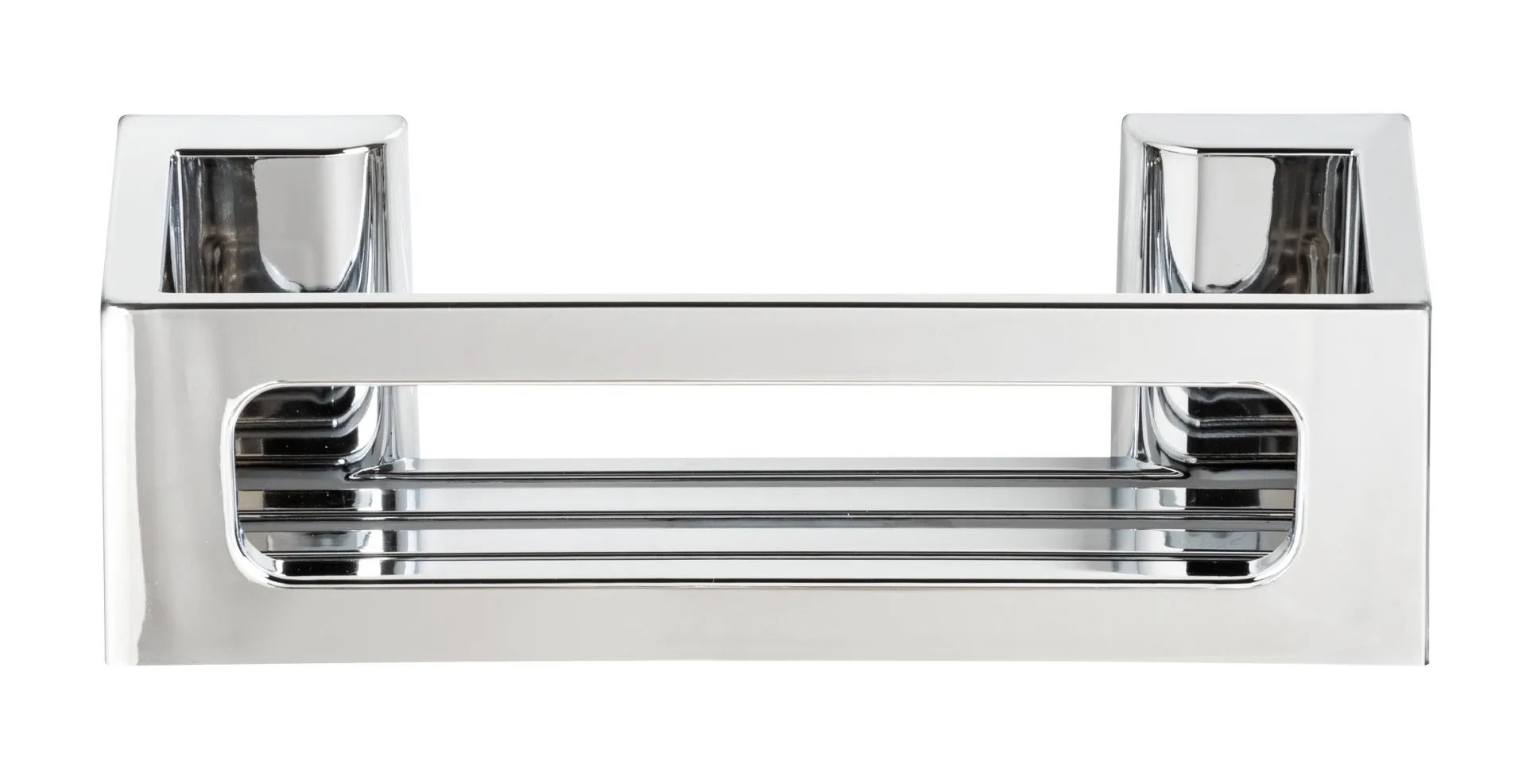 WENKO BRALIA Duschablage 30 cm breit, Chrom, Befestigen ohne Bohren