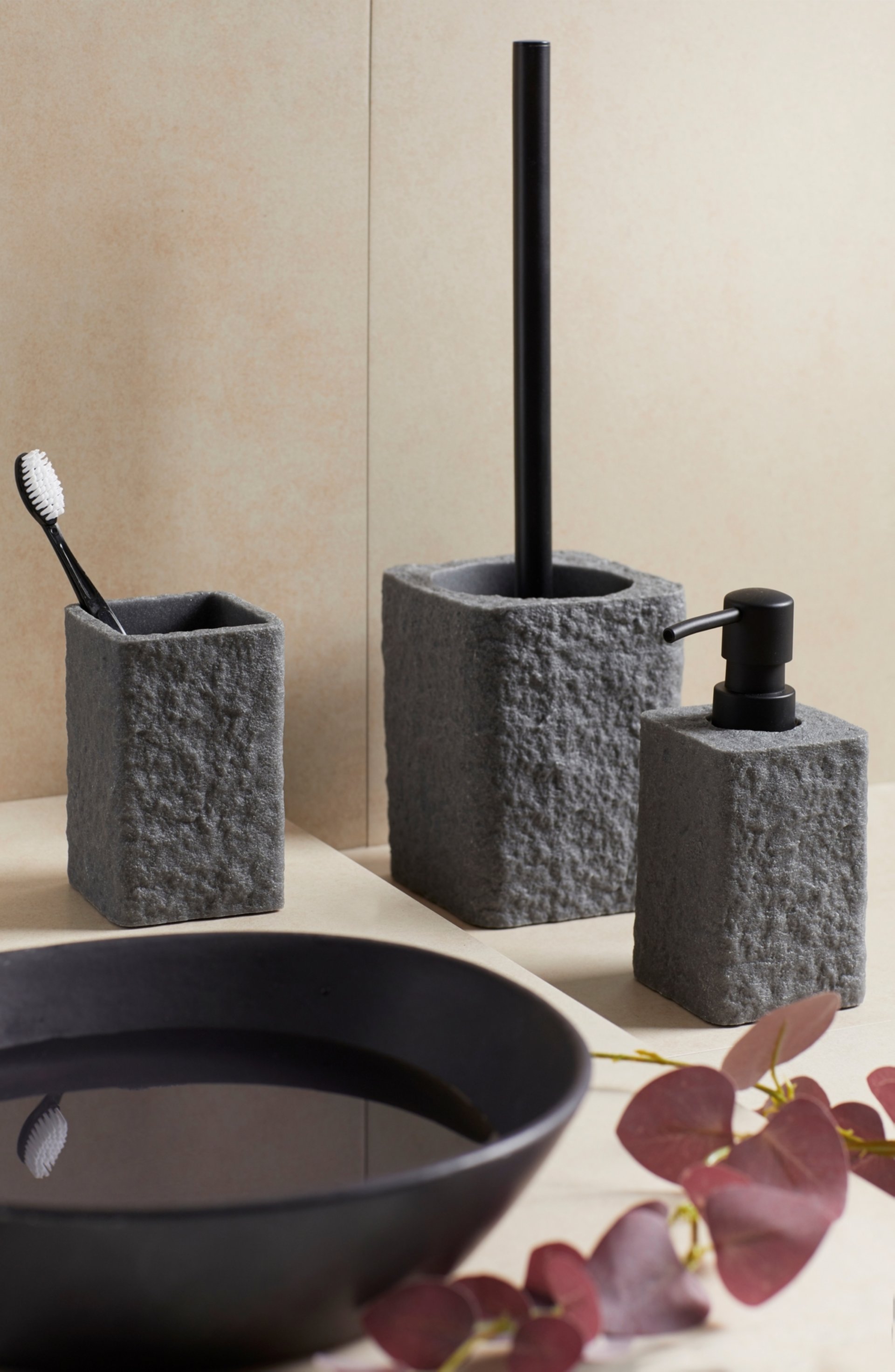 WENKO VILLATA WC-Garnitur, Grau