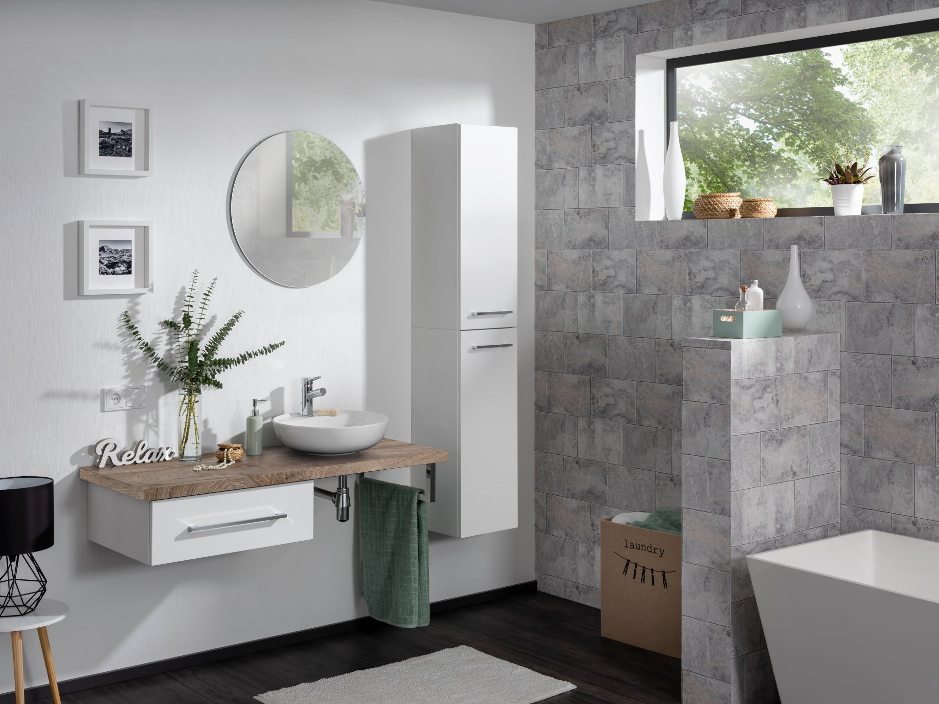 Fackelmann HYPE3.0 Hochschrank 30cm, Weiß