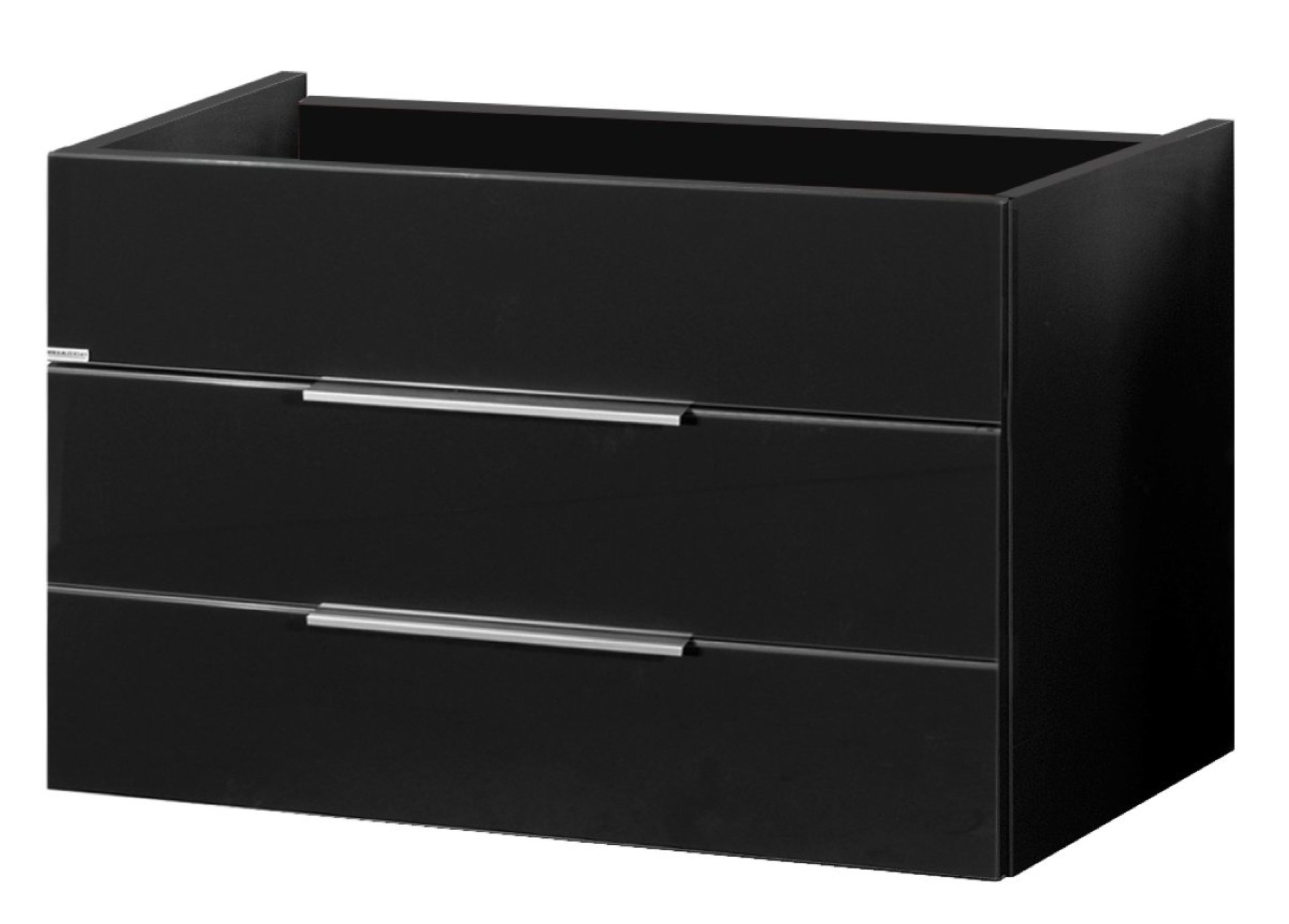 Fackelmann KARA Waschbeckenunterschrank 80 cm, Anthrazit, 2 Schubladen