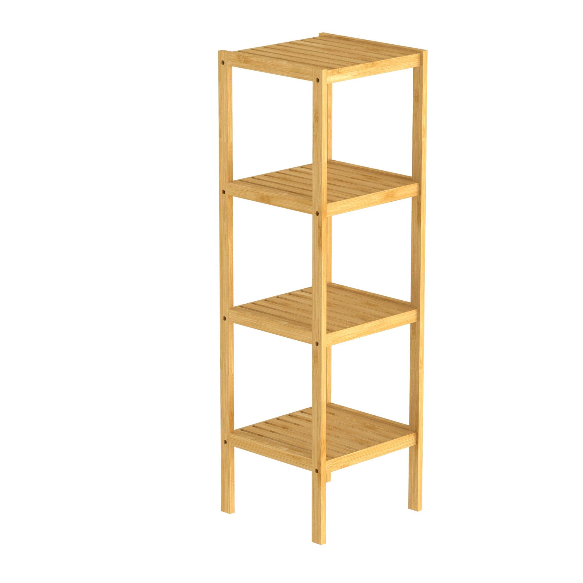 EISL BAMBUS Regal 34 cm breit, Braun, mit 4 Fächern