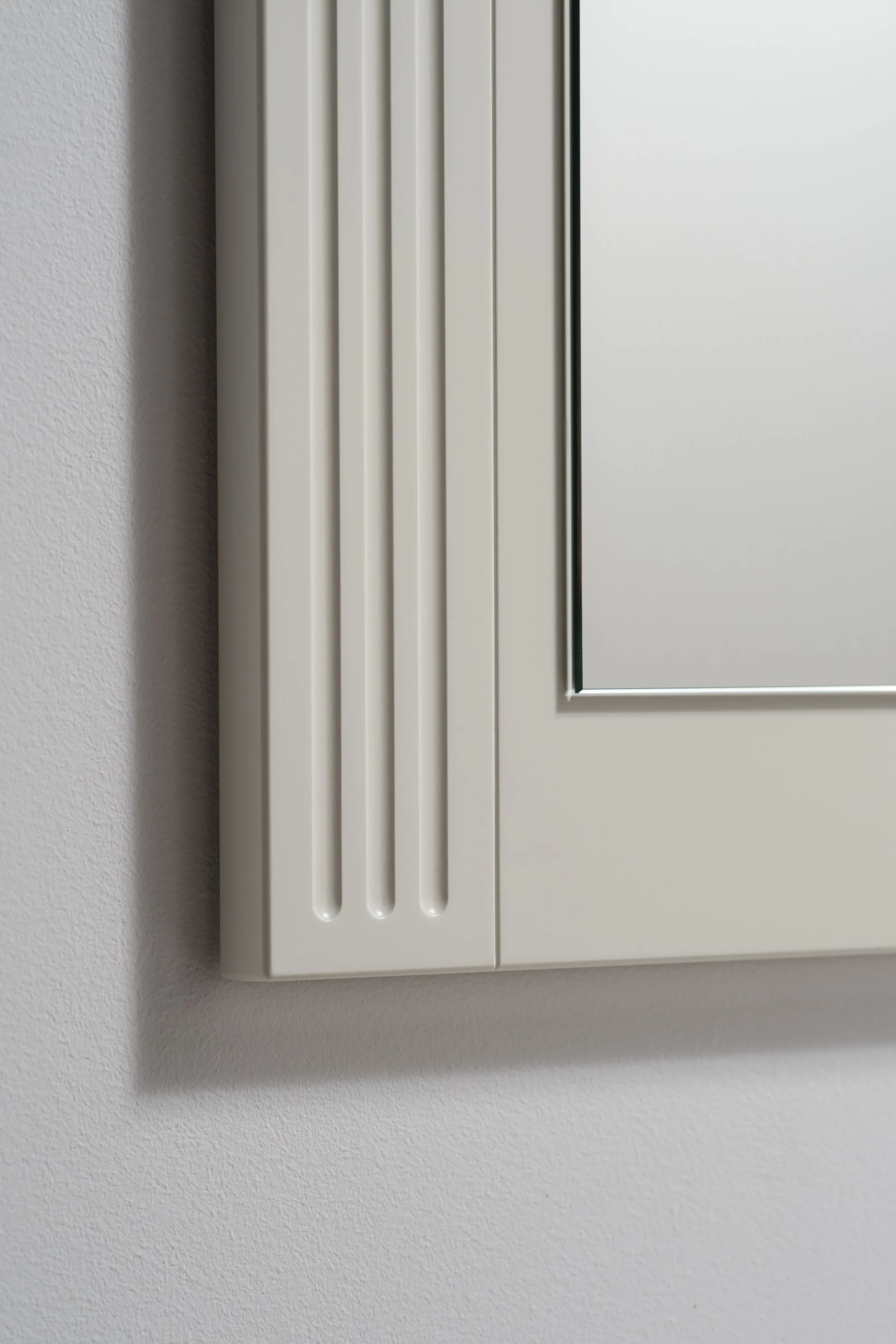 BADEDU RILA Spiegel 60 cm breit, Weiß matt