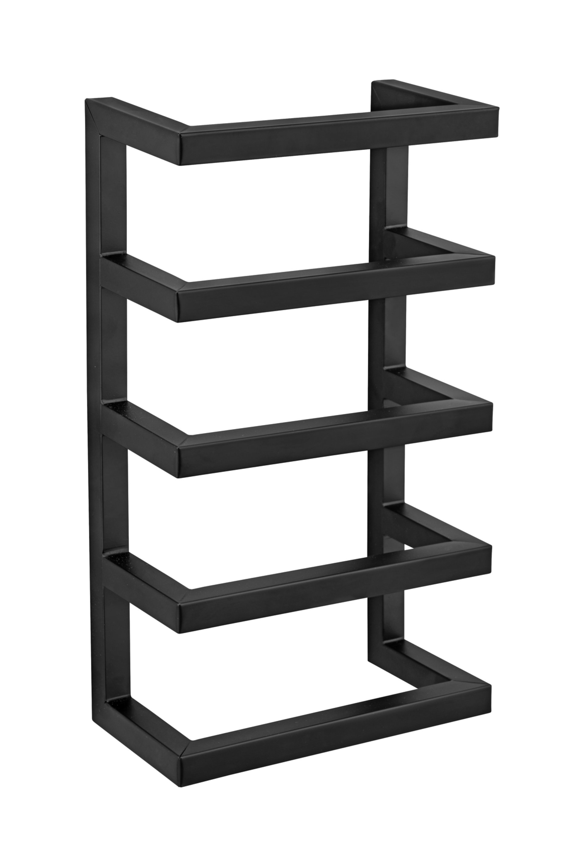 WENKO FONDIRO Handtuchhalter, Schwarz matt, Edelstahl