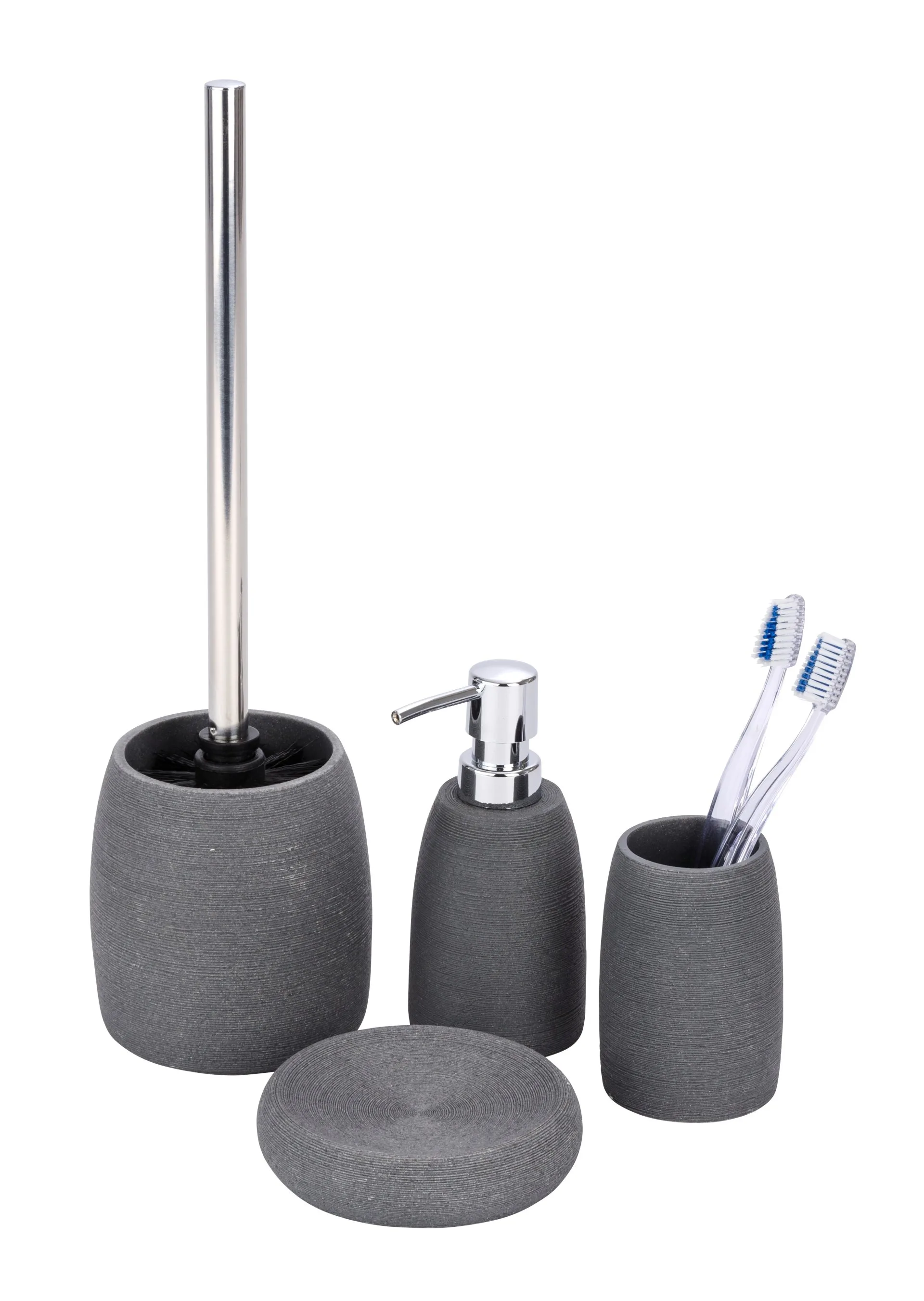 WENKO GOA WC-Garnitur, Grau