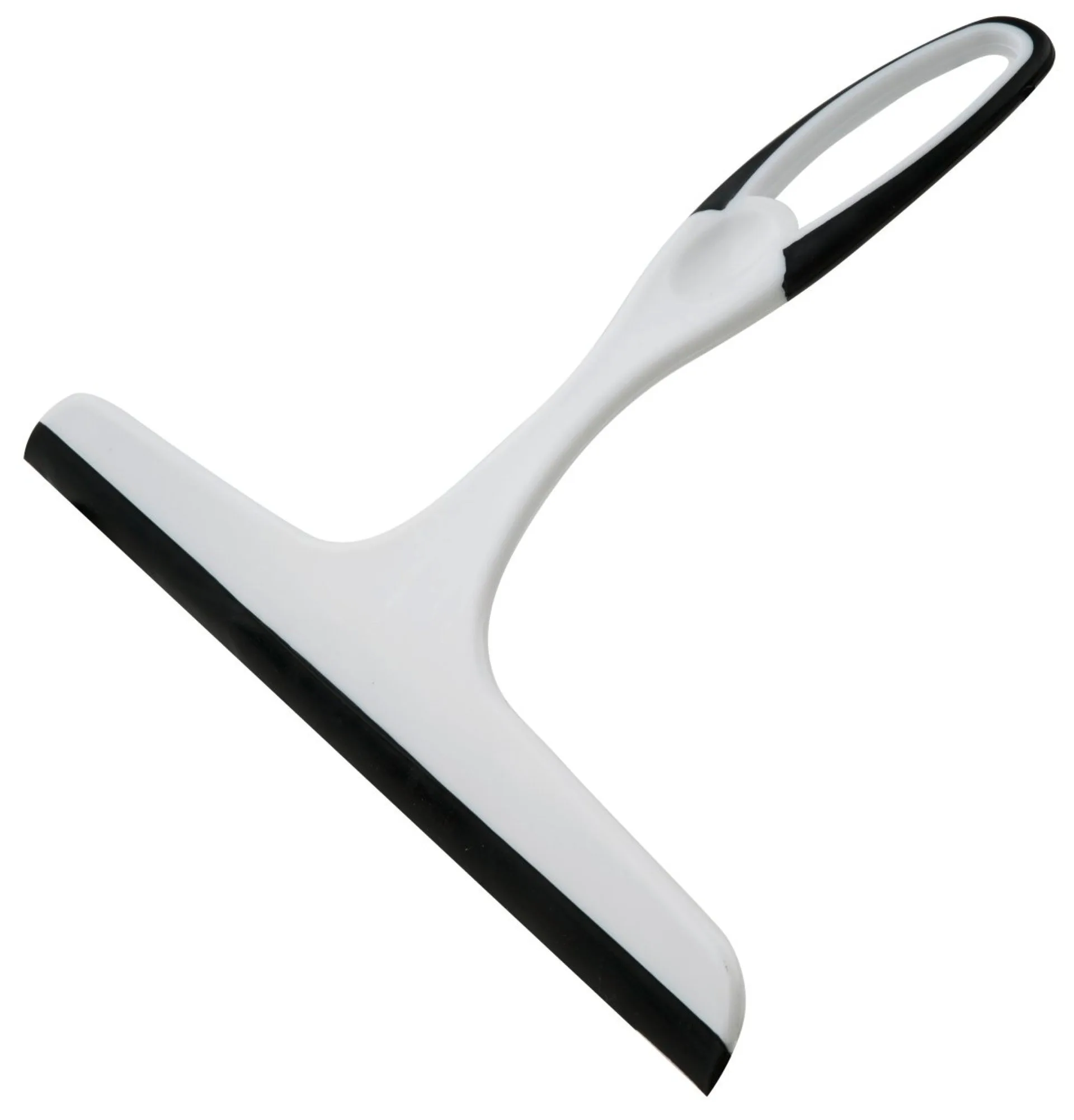 FACKELMANN Duschabzieher 24,5 cm breit, Weiß/Schwarz, hängbar