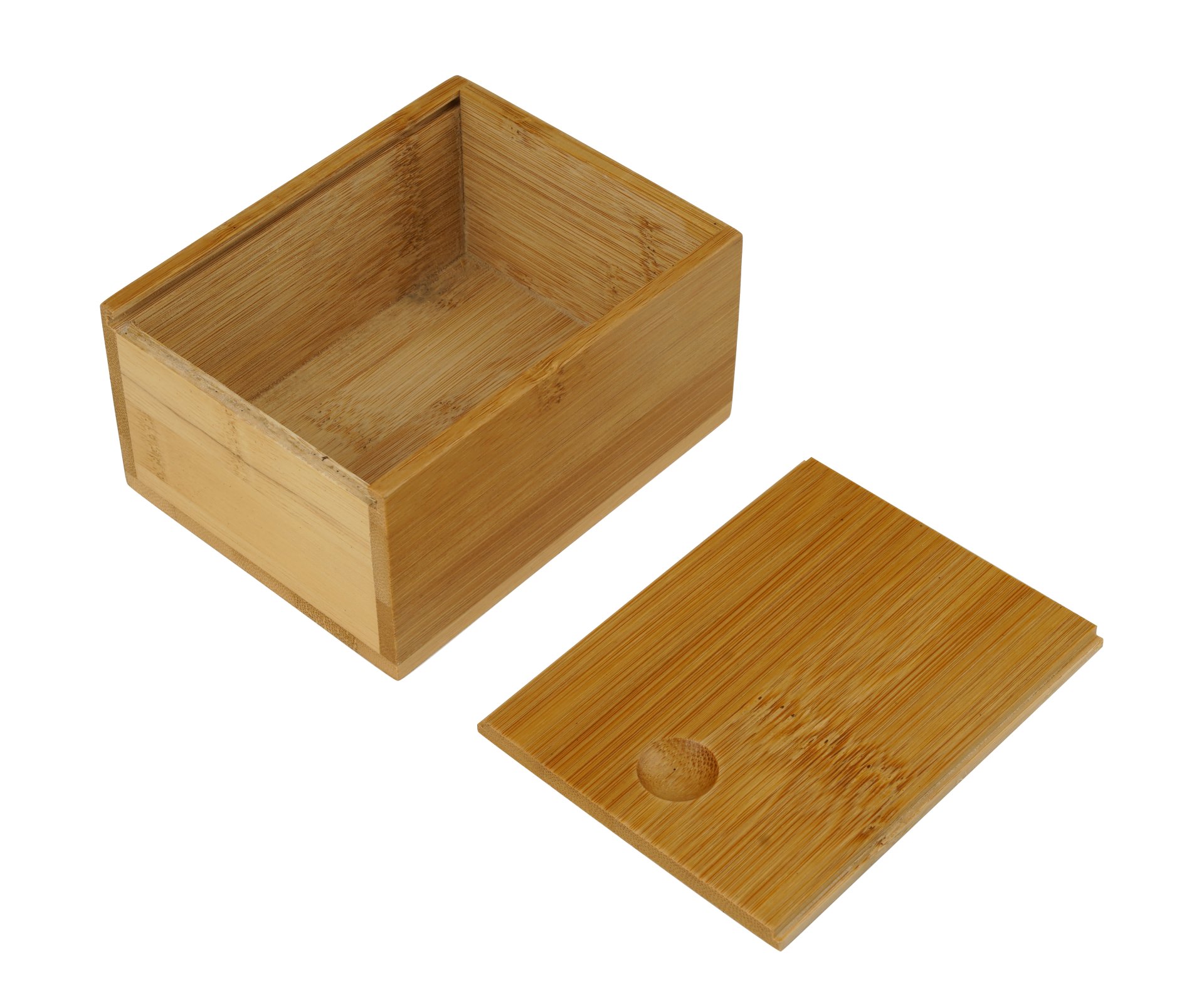 Fackelmann Aufbewahrungsbox Bambus mit Schiebedeckel